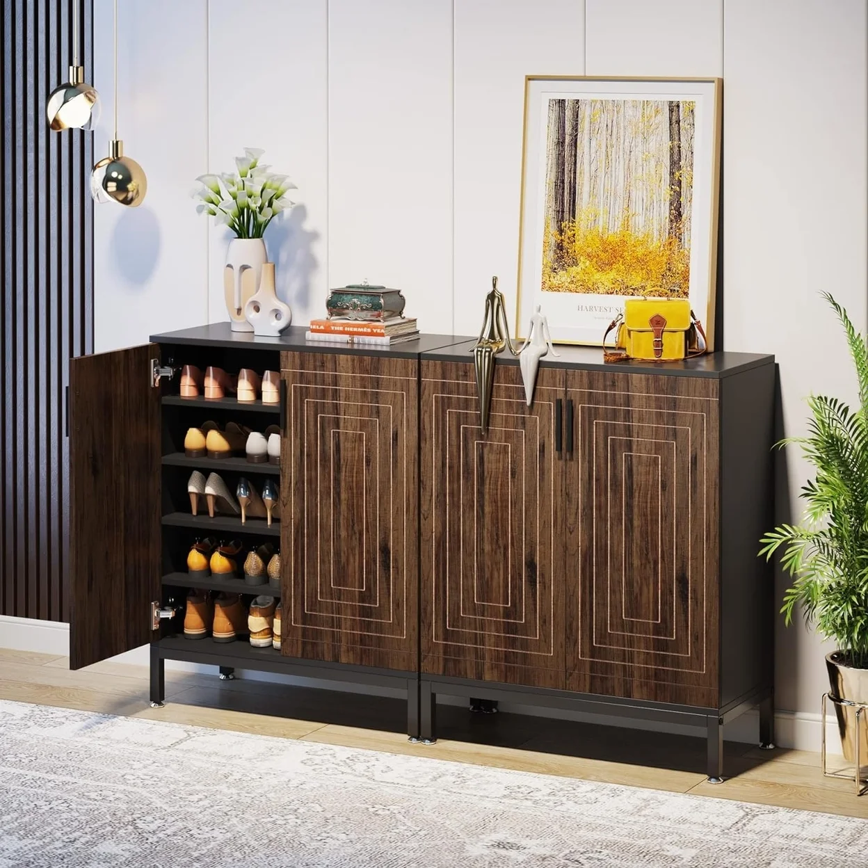 Tribesigns 20 Pairs Shoe Storag Cabinet for Entryway - Image 6