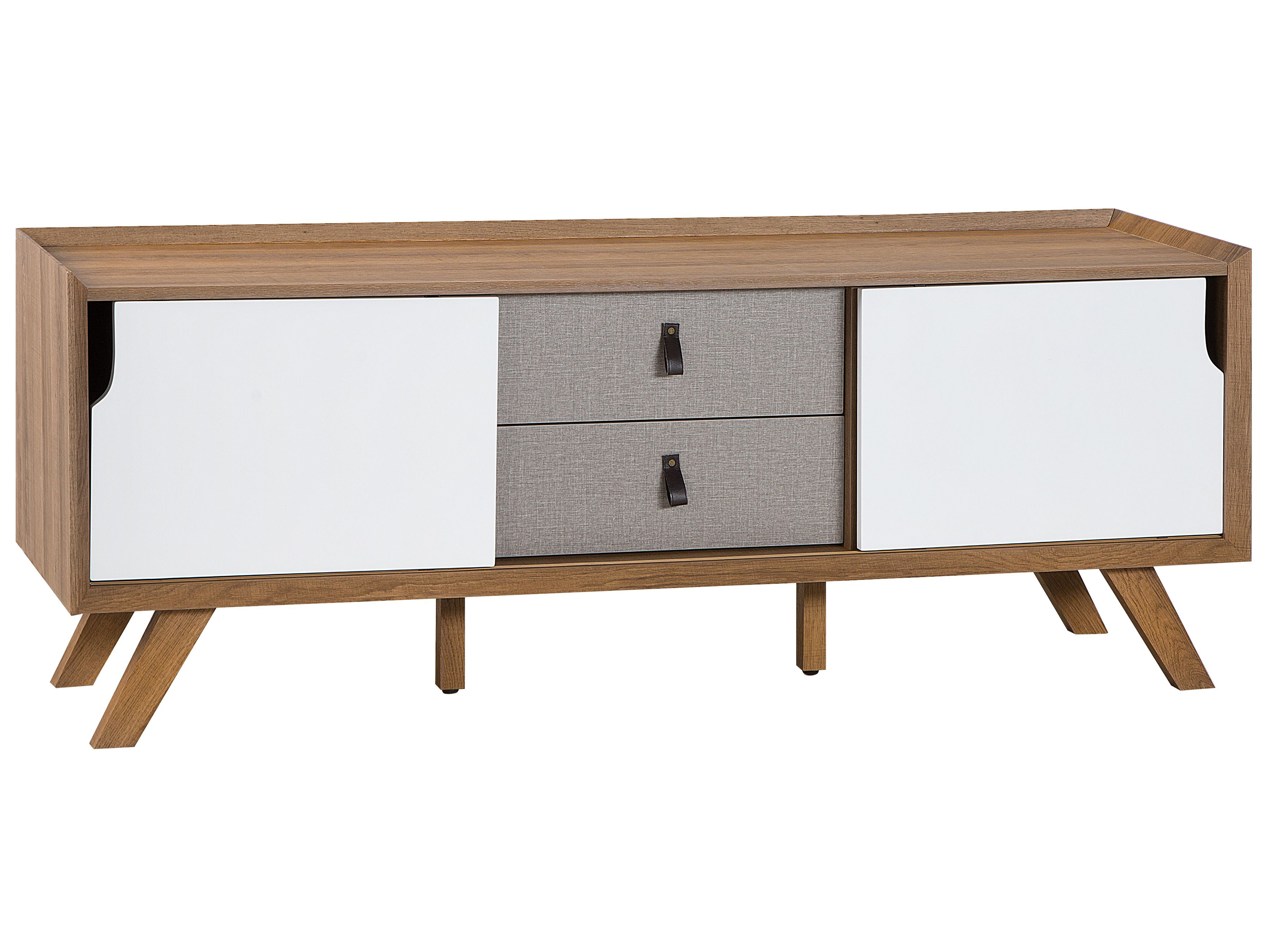 TV Stand ACTON Brown/ White