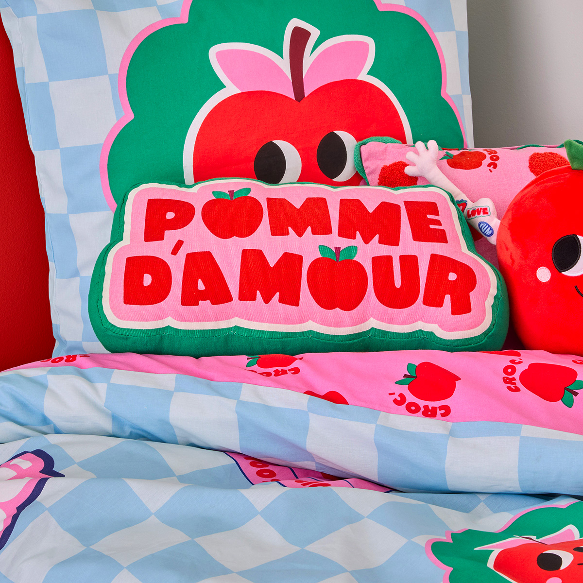 Cushion "Pomme d'amour" 20x44 cm Atmosphera x Cha Cha Pop