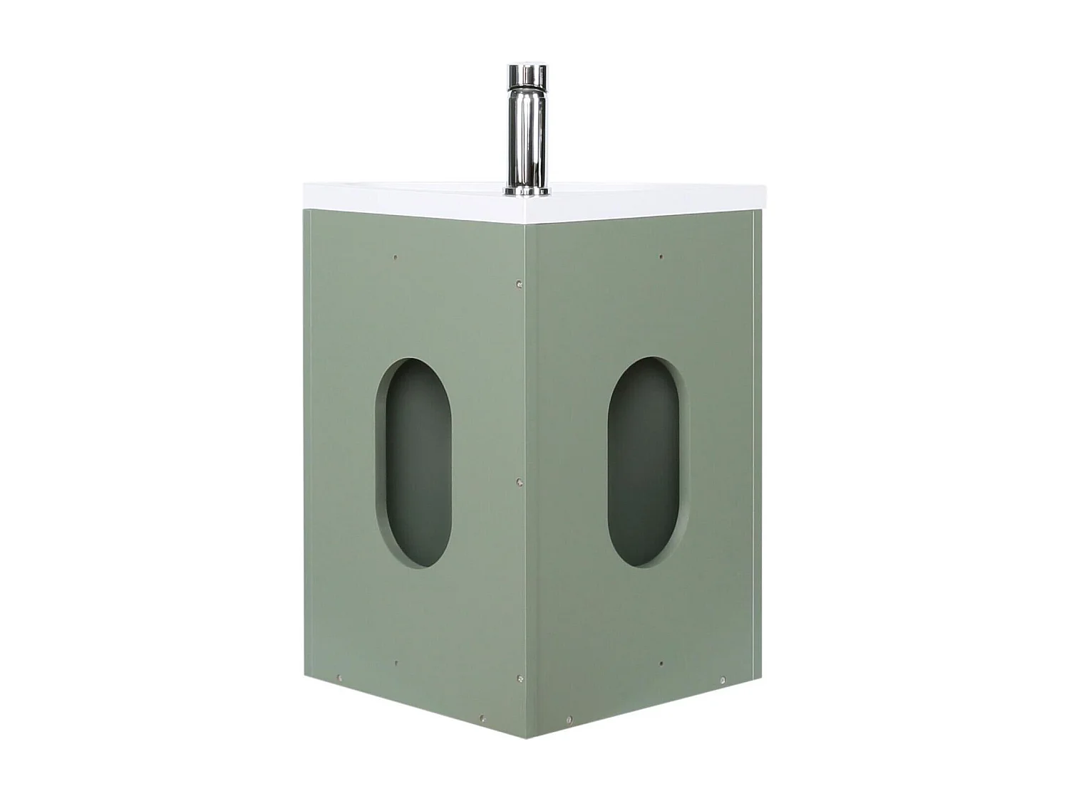 Meuble lave-mains SKINO + robinet chromé