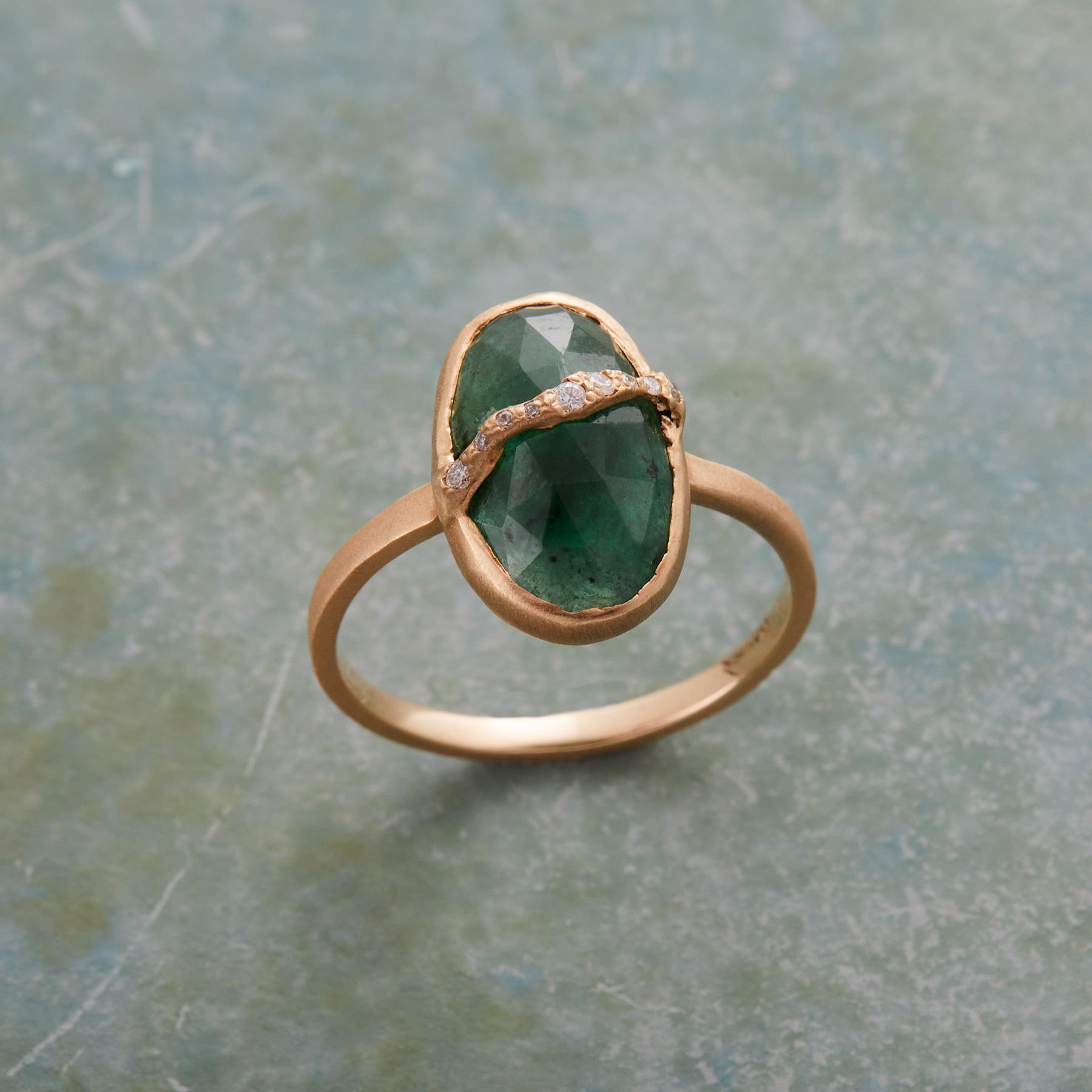 Sparkling Emerald Ring - Sundance Clothing