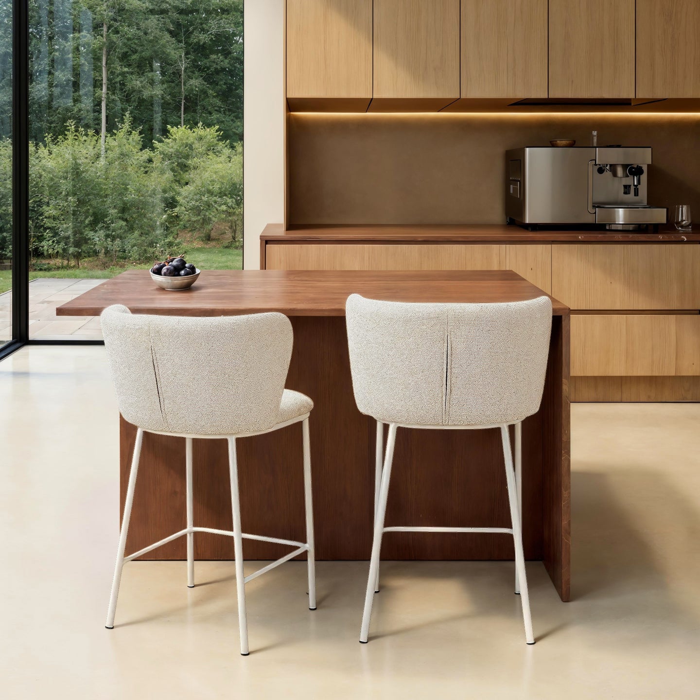 Blokker Pebl Barkruk - Beige / Beige