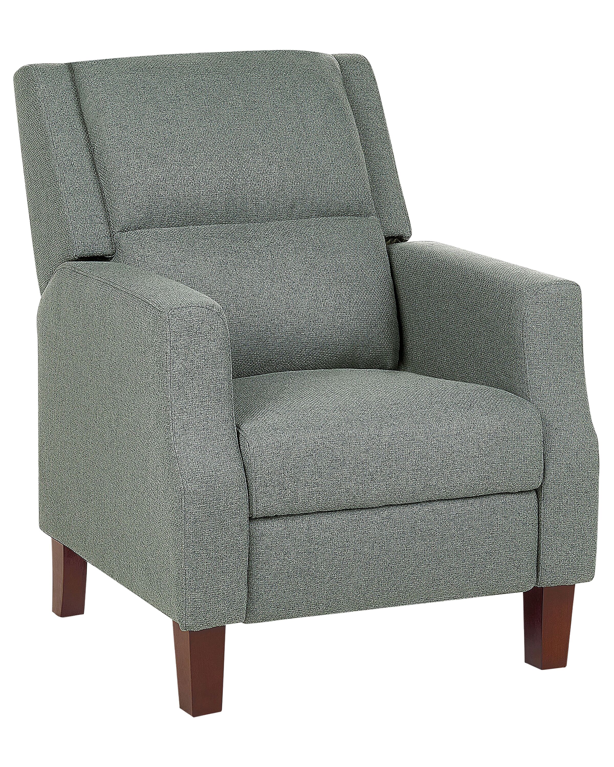 Recliner Chair EGERSUND with Footrest Fabric Light Green