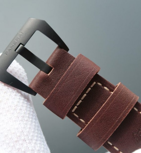 Replica Panerai SF PAM577 Thick Brown Leather Strap P.3000 Super Clone - Top club