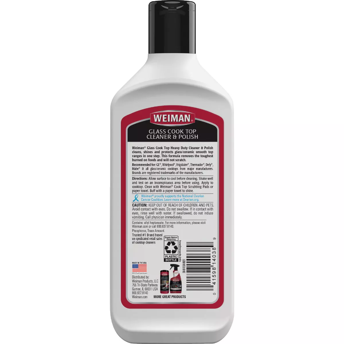 Weiman 10 Oz. Glass Cook Top Cleaner & Polish