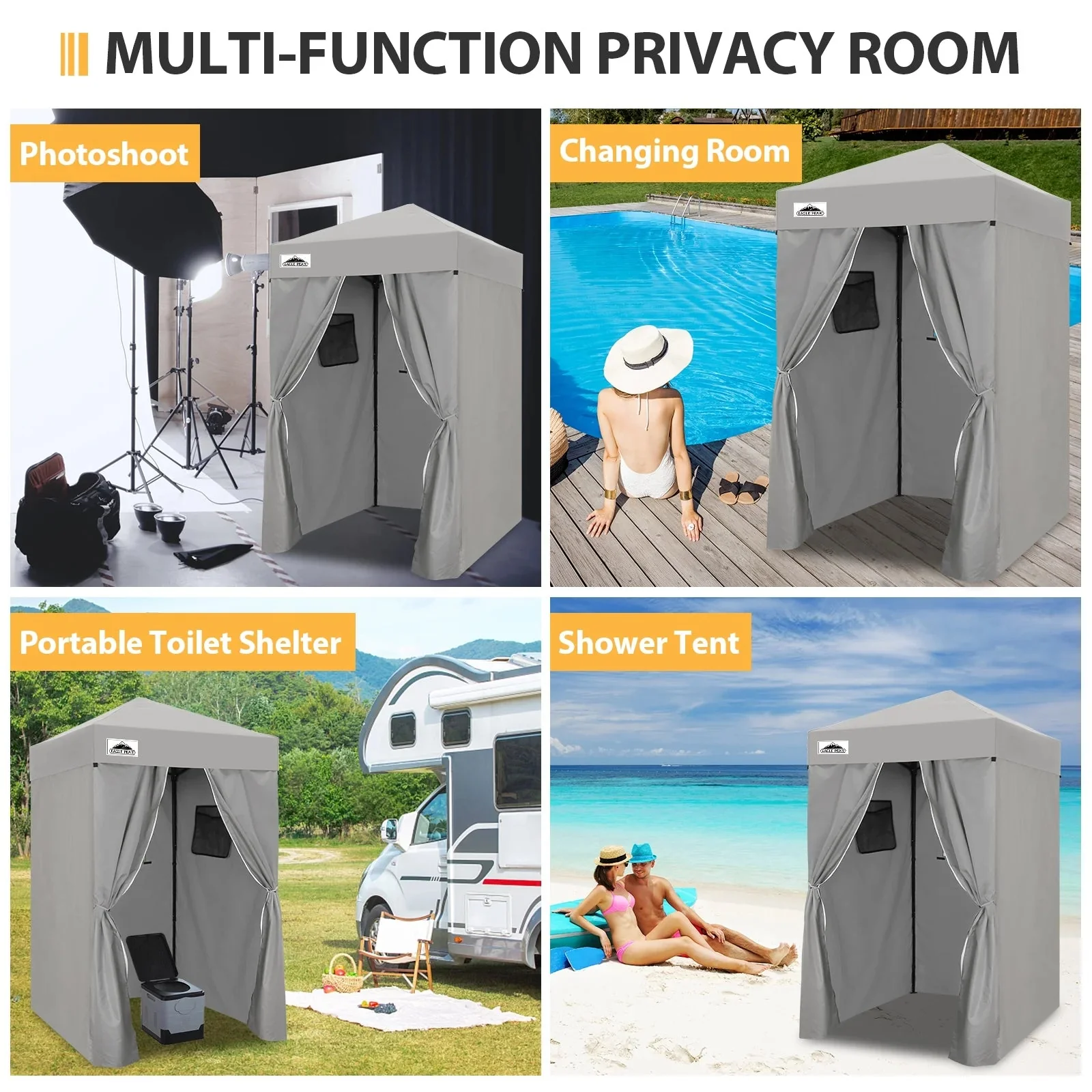 EAGLE PEAK Ultra Compact 4 ft x 4 ft Pop-Up Changing Room Canopy - Flex - Image 52 EAGLE PEAK Ultra Compact 4 ft x 4 ft Pop-Up Changing Room Canopy - Flex - Image 52