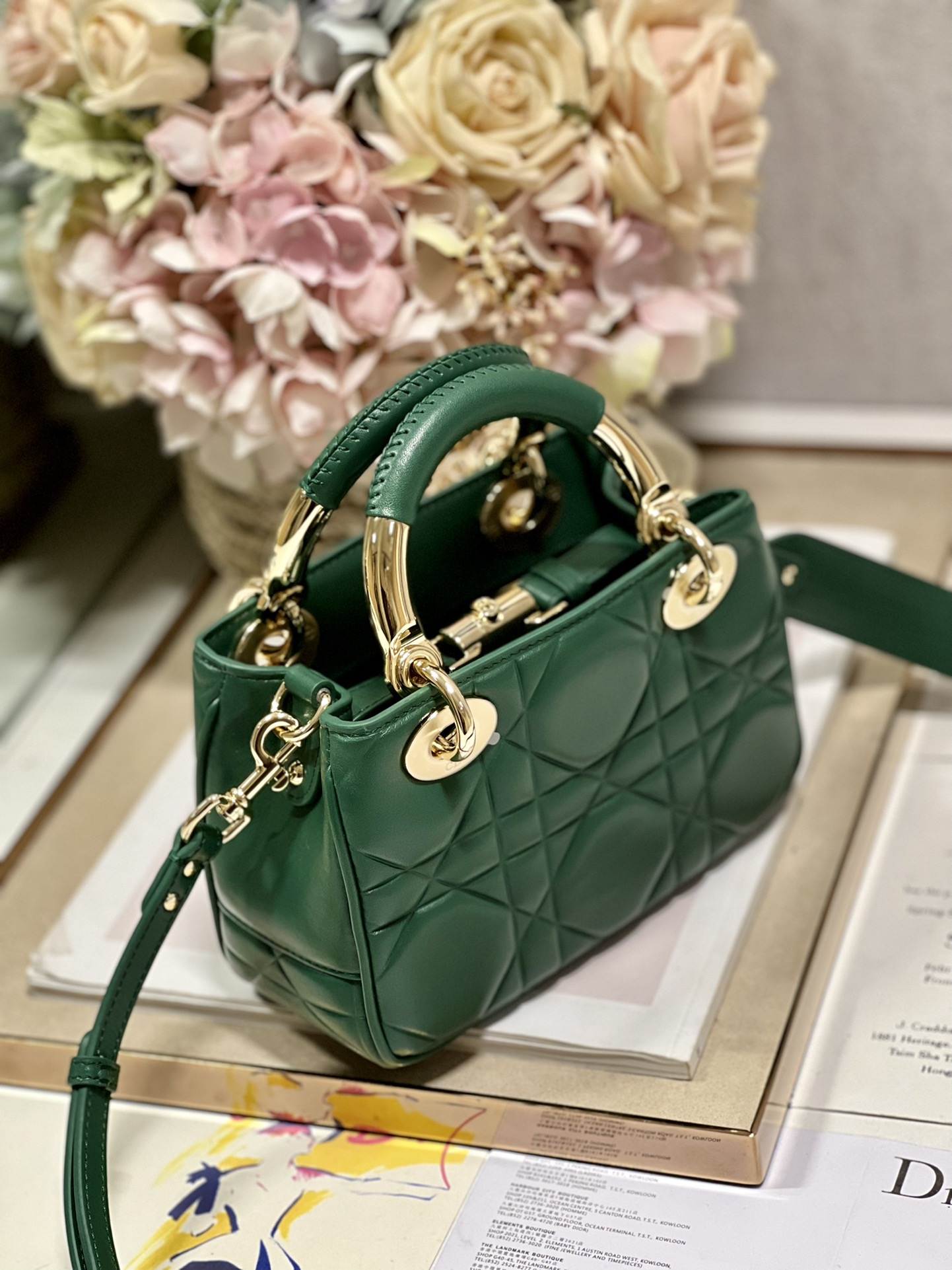 The Lady 95.22 Bag Black/White/Grey/Green For Women 7.5in/ 19cm1:1High-quality replica