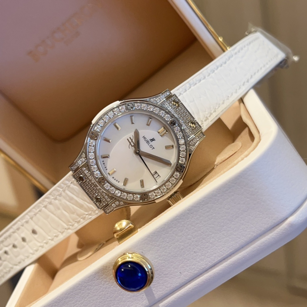 Hublot Classic 33mm High-End Women's Watch(1:1 replica) - Top club