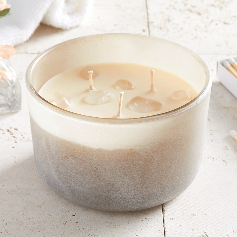 Crystal Wellness Dew Drops 3-Wick Candle - MIDNIGHT VELVET CATALOG