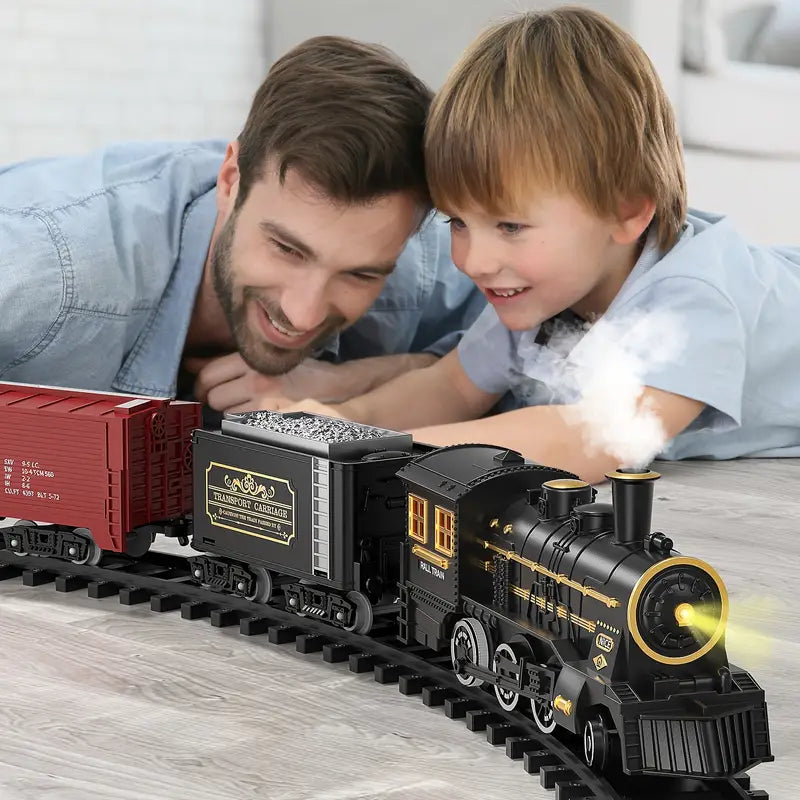 TrackMaster Pro Elektrische Treinset Speelgoed met Realistische Geluiden voor Kinderen – Eenvoudige Montage en Duurzaam Ontwerp