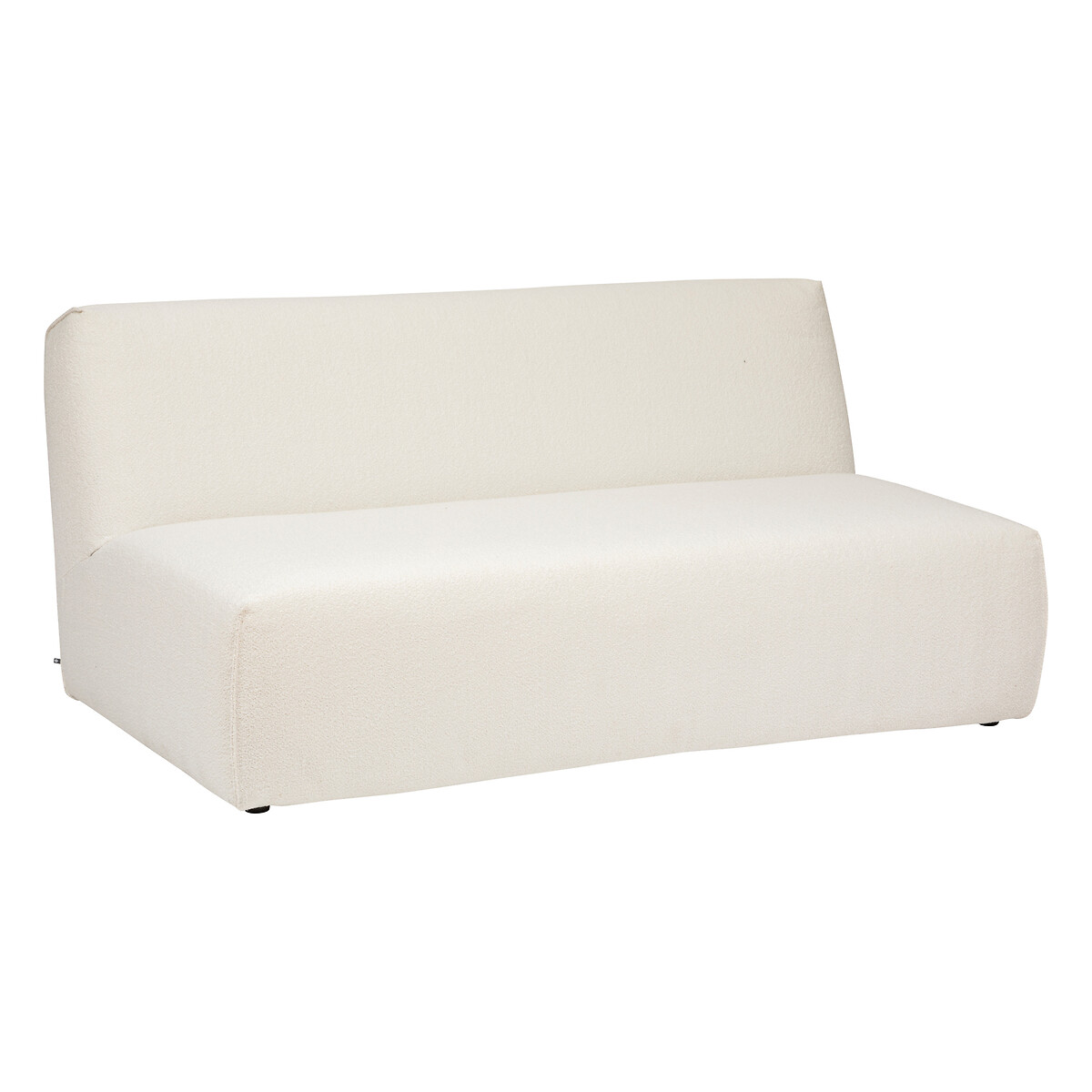2-seater module "Kiona" Bouclette, white, 2 seats