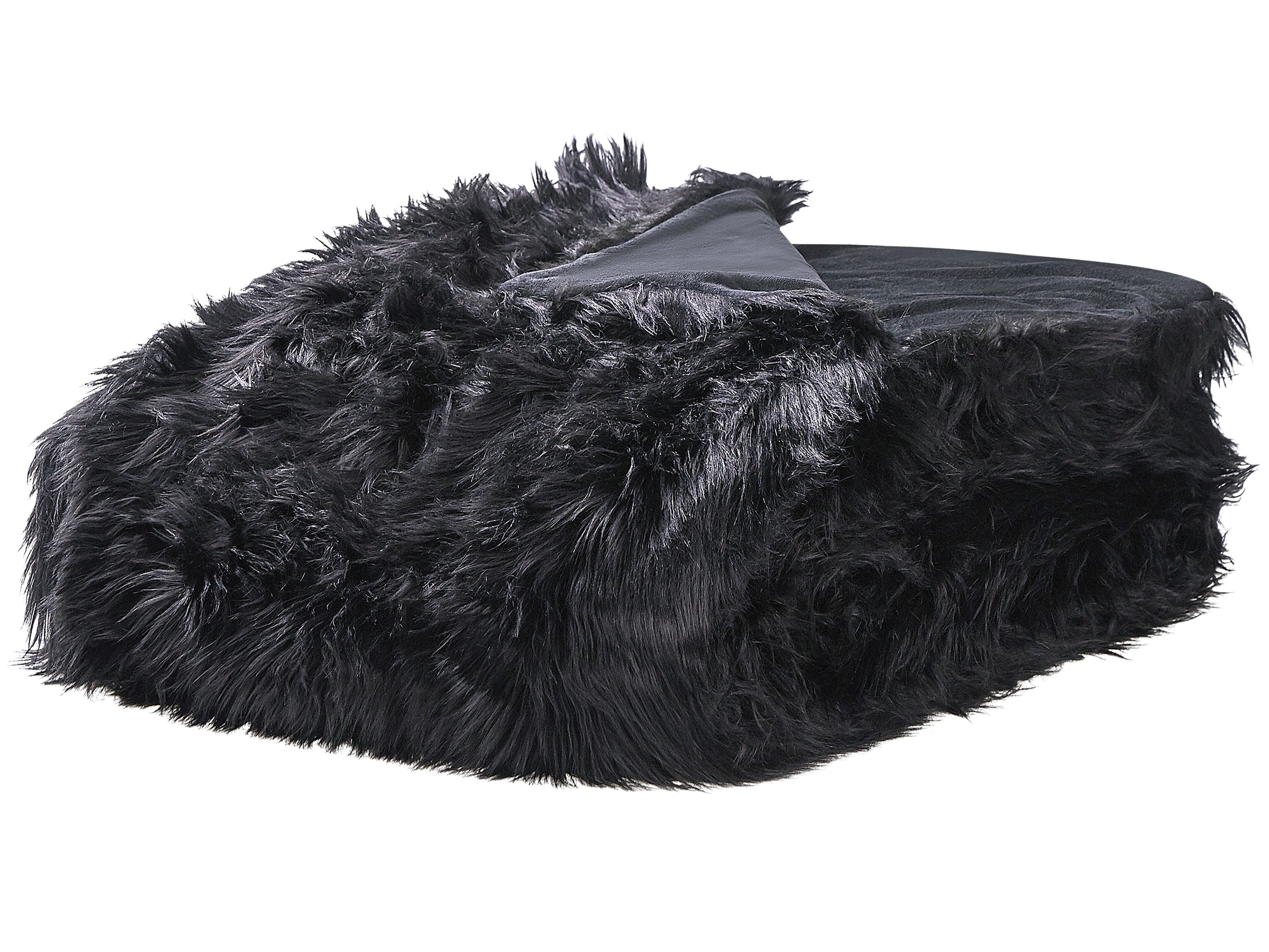 Bedspread DELICE Fabric 200 x 220 cm Black
