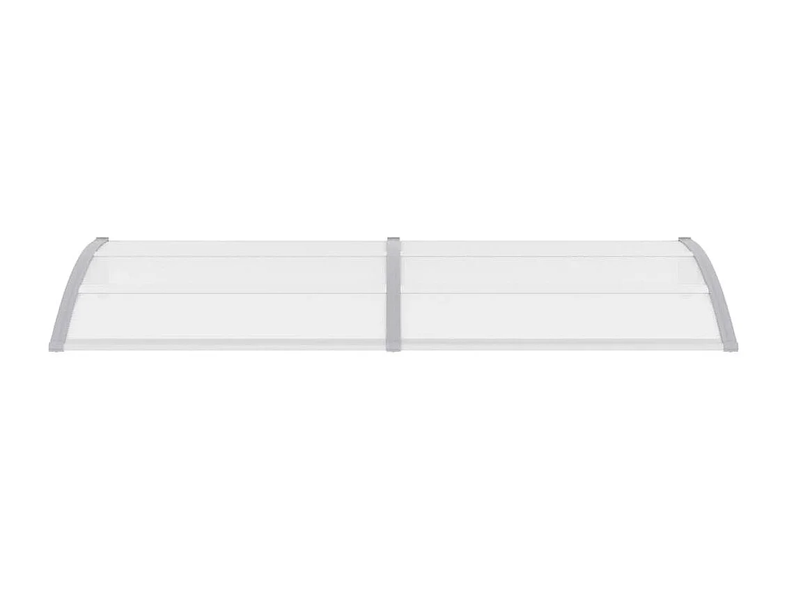 Auvent de porte Gris 240 x 100 cm PC WVGQ8248