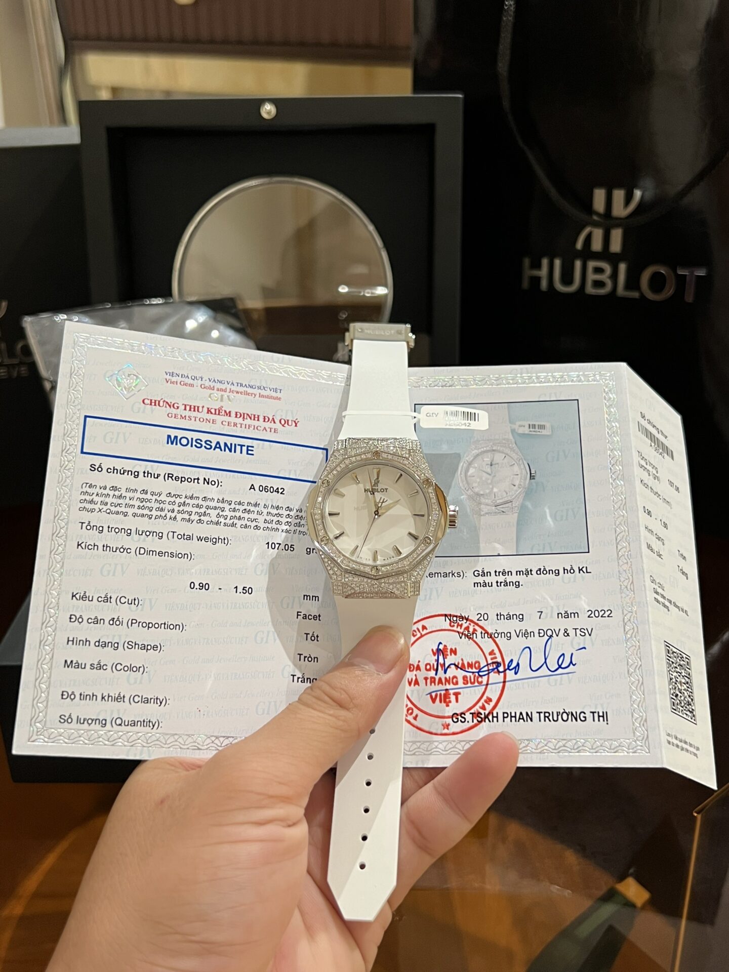 Hublot Replica 1:1 Watch Orlinski White Full Moissanite Diamond 40mm - Top club