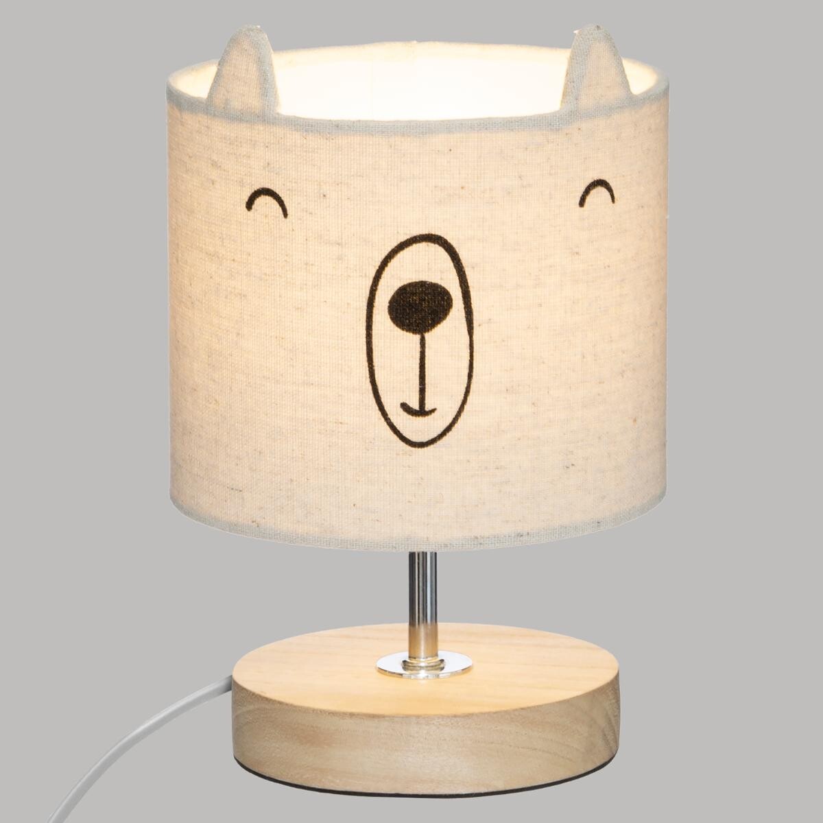 Kids lamp "Teddy bear" Beige, H.21 cm