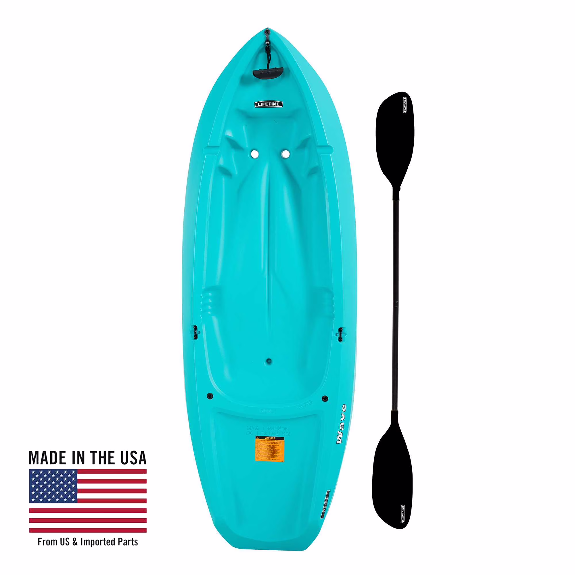 Lifetime Wave 6 ft Youth Kayak, Fire Red (91401) - Image 17
