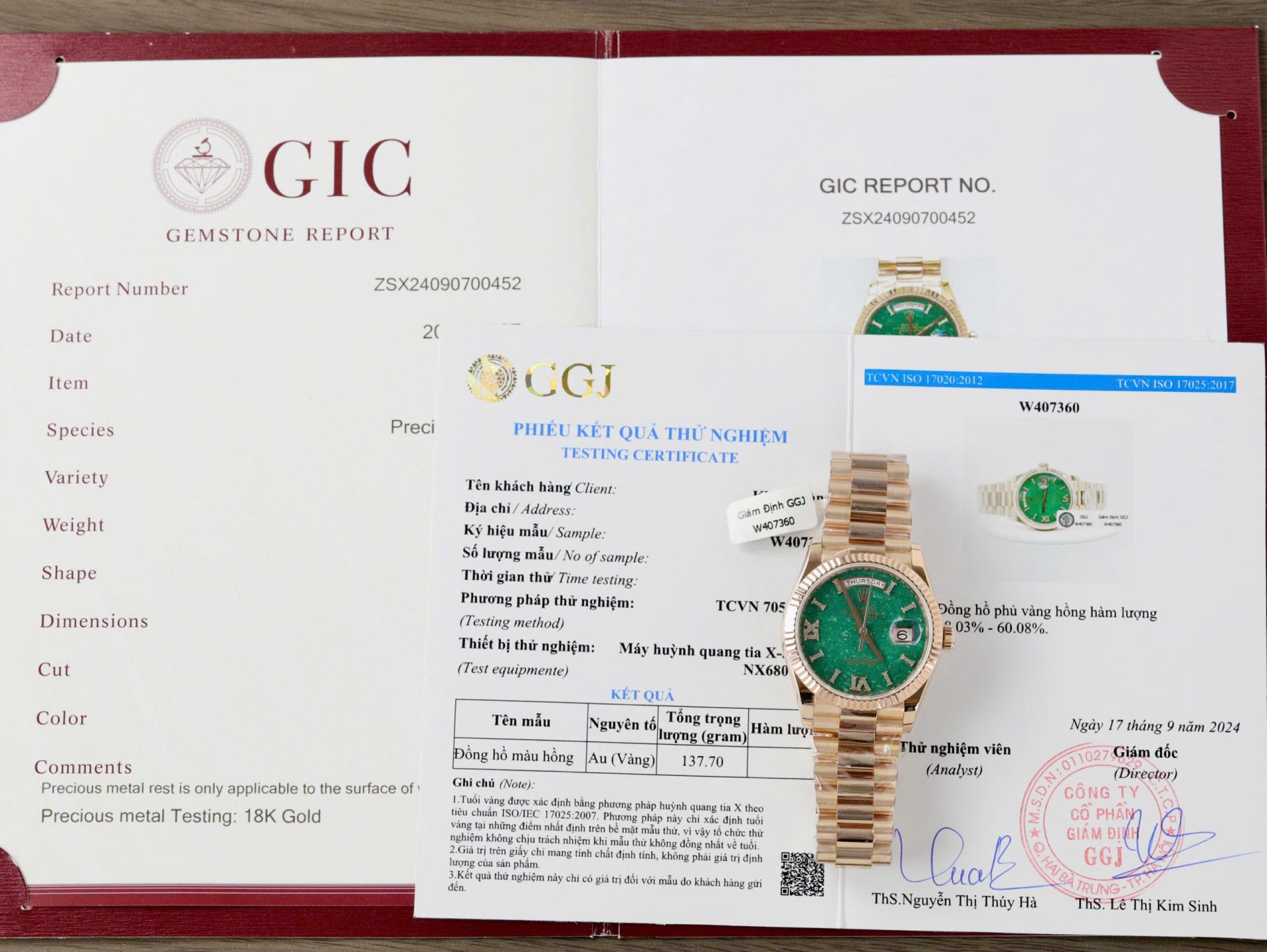 Rolex Day-Date 128235 Dial Aventurine Replica Watch Custom Gold Wrapped 36mm - Elite Watch Atelier