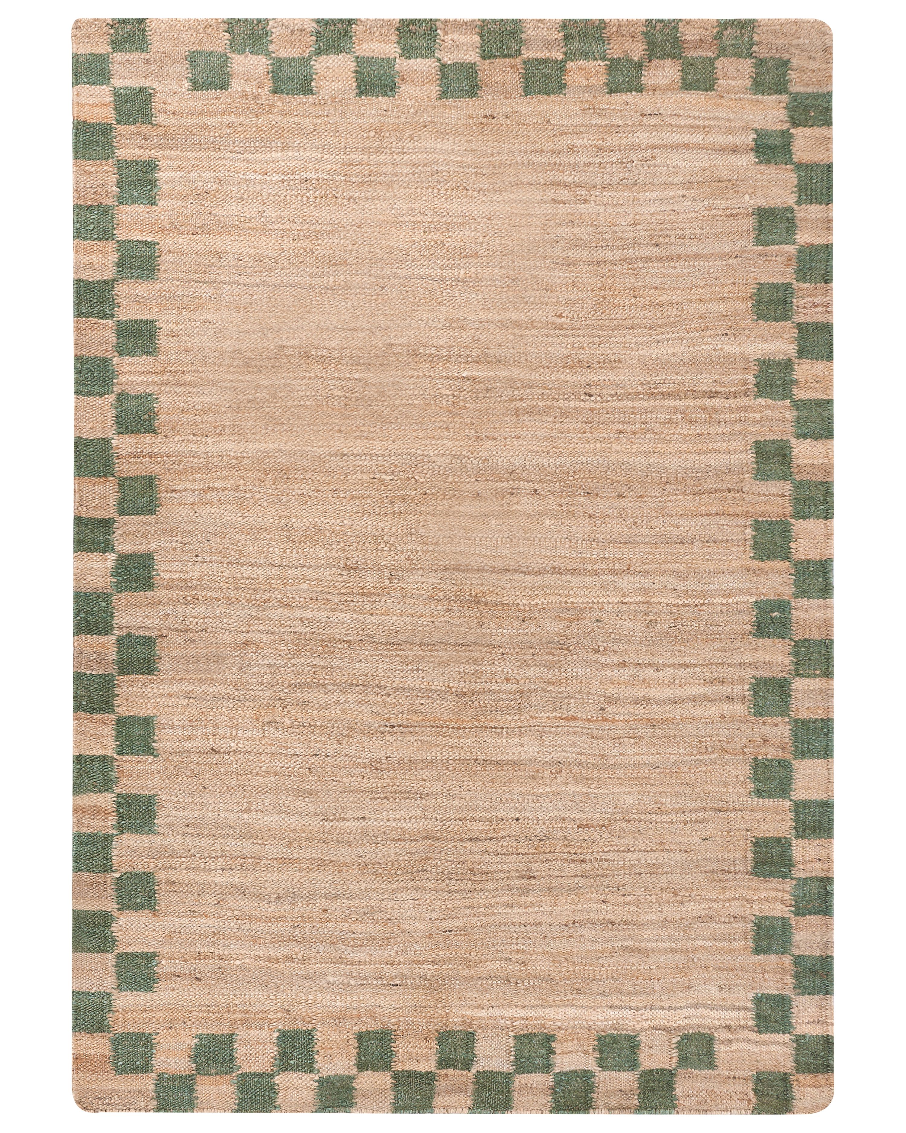 Rug BEED Beige/ Green 160 x 230 cm Jute