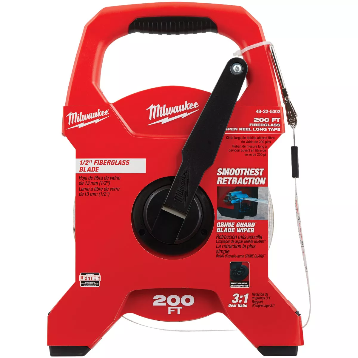 Milwaukee 200 Ft. Fiberglass Open Reel Tape