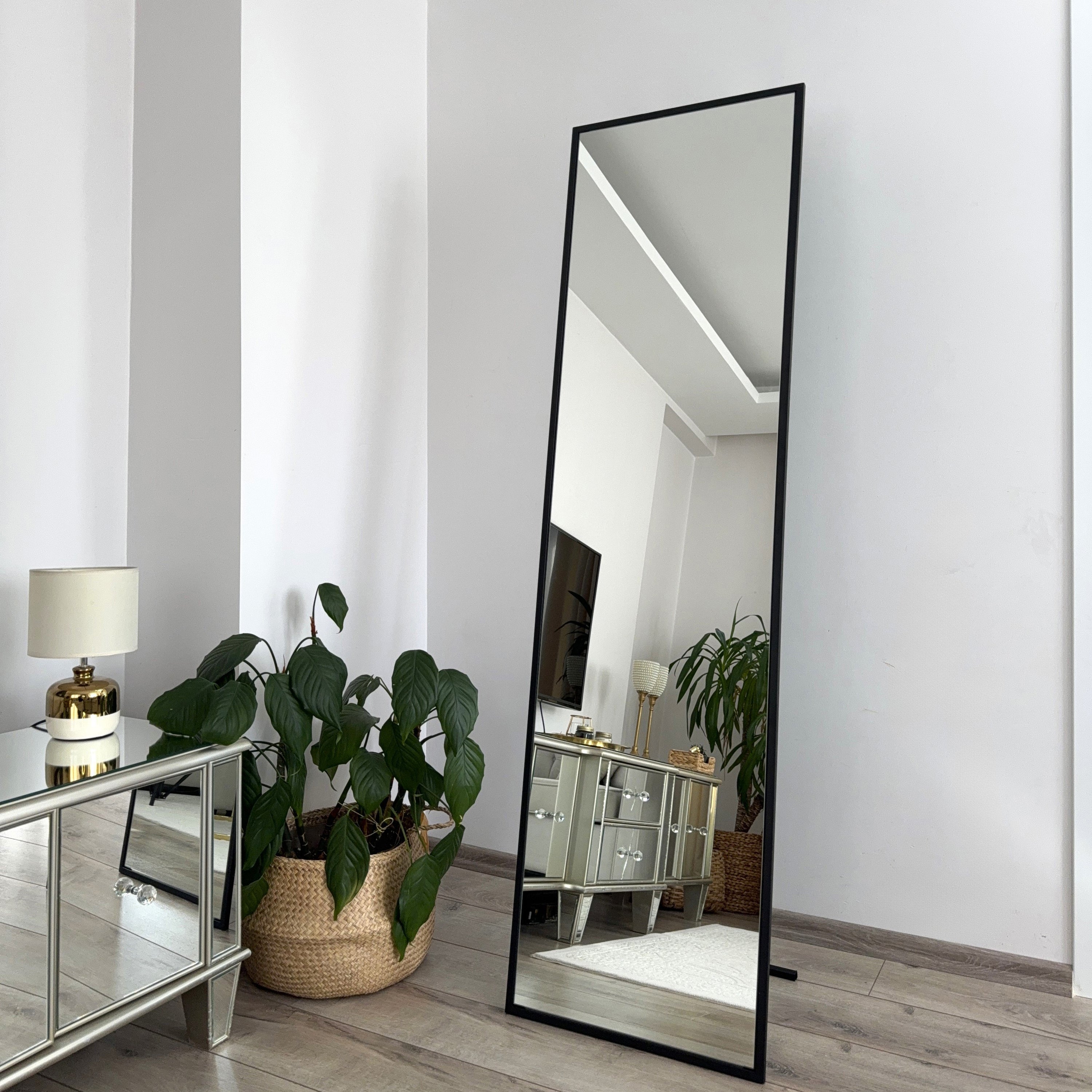 Blokker Tidea Staande Spiegel Rechthoek met Rand - 180 x 50 cm