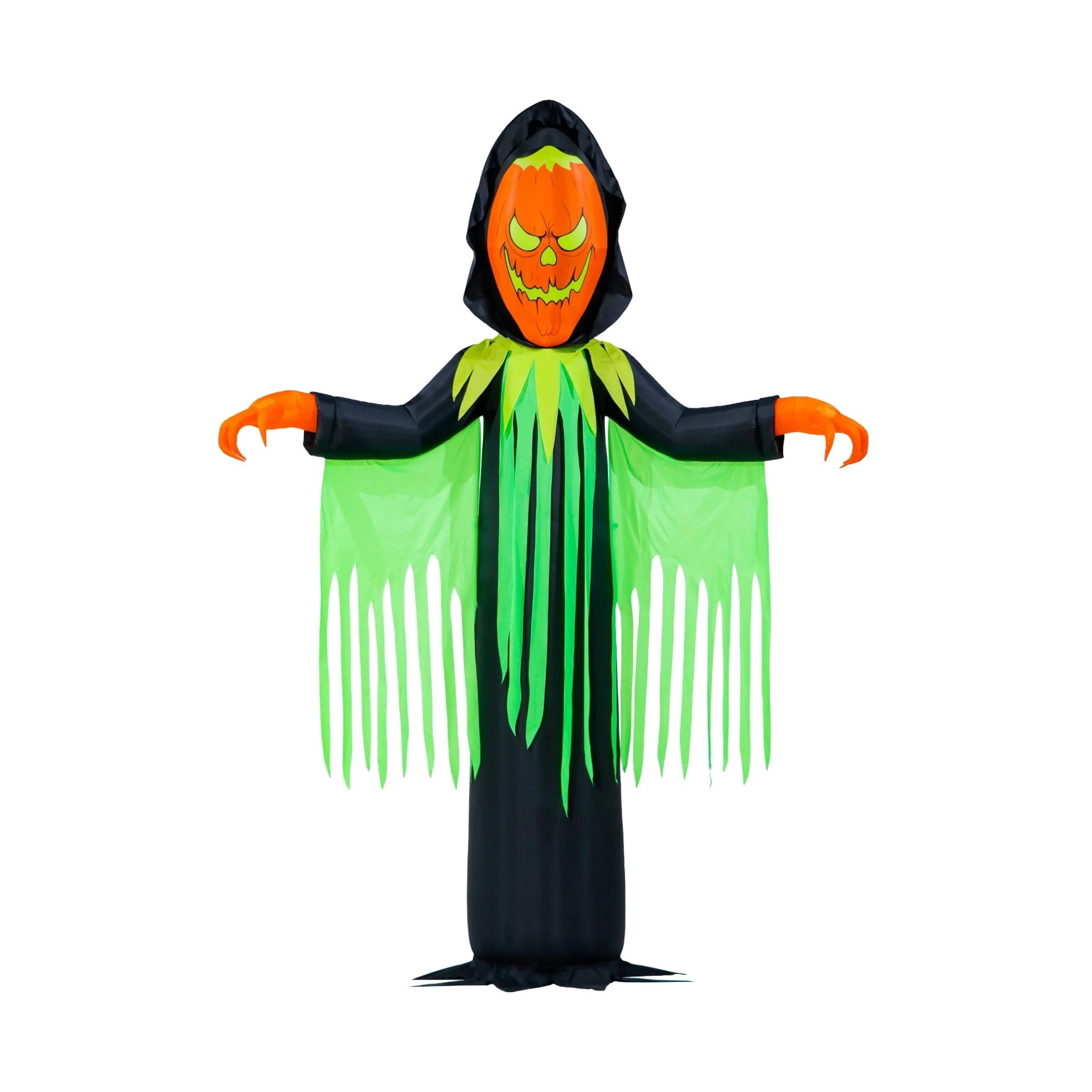 Inferno Pumpkin Reaper Airblown Yard Inflatable, Orange/Green/Black, 20', Halloween by Way To Celebrate