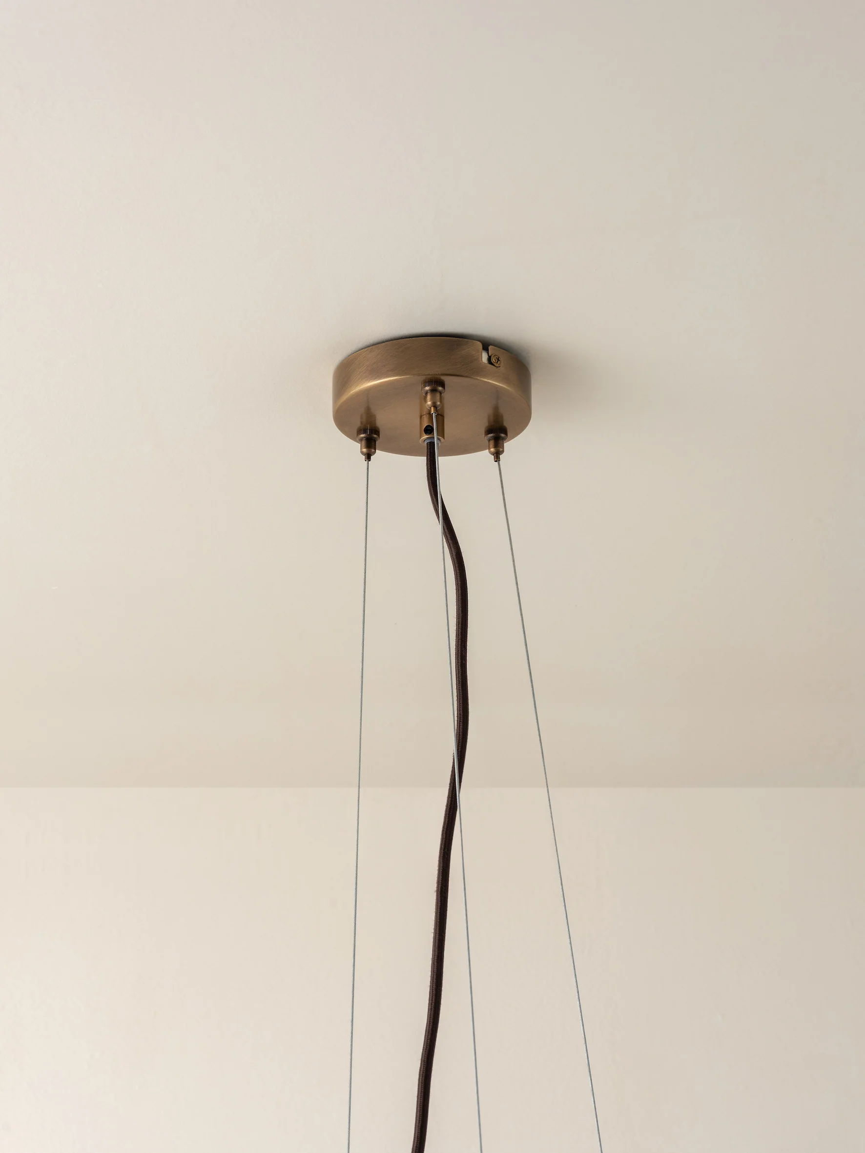 Cloudia - 3 Light small white frosted brass chandelier