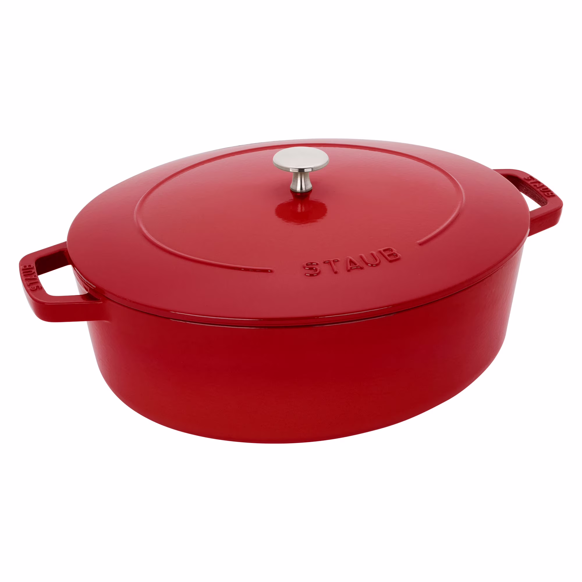 Staub Cast Iron 6.25-qt Shallow Oval Dutch Oven - Citron - Image 11