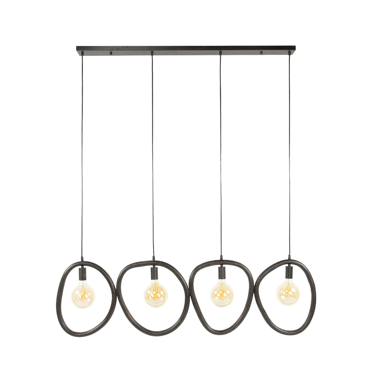 Fraaai - Celia hanglamp 4-lichts - artic zwart