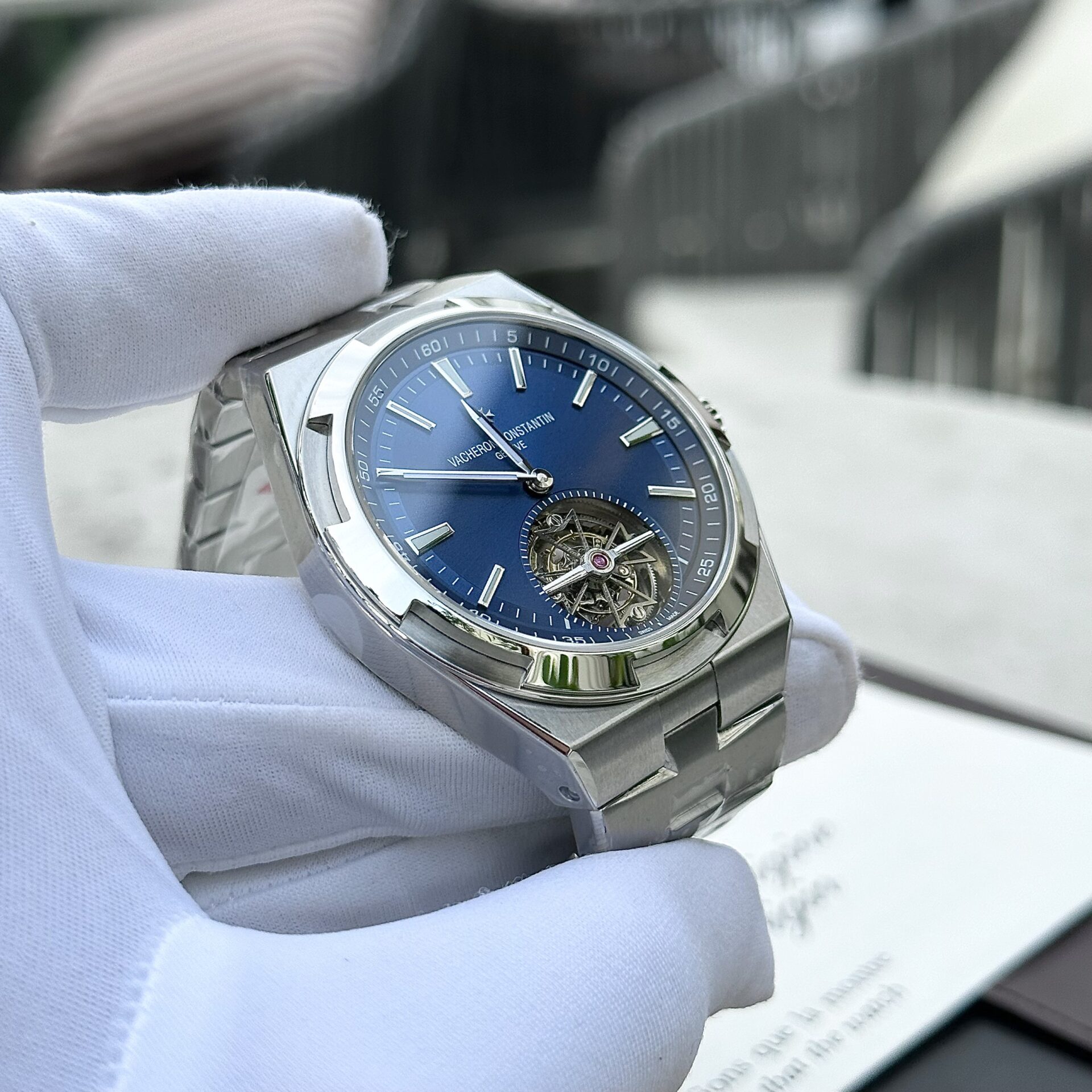 Vacheron Constantin Overseas Replica 1:1 Watch Tourbillon 6000v BBR 42.5mm - Top club