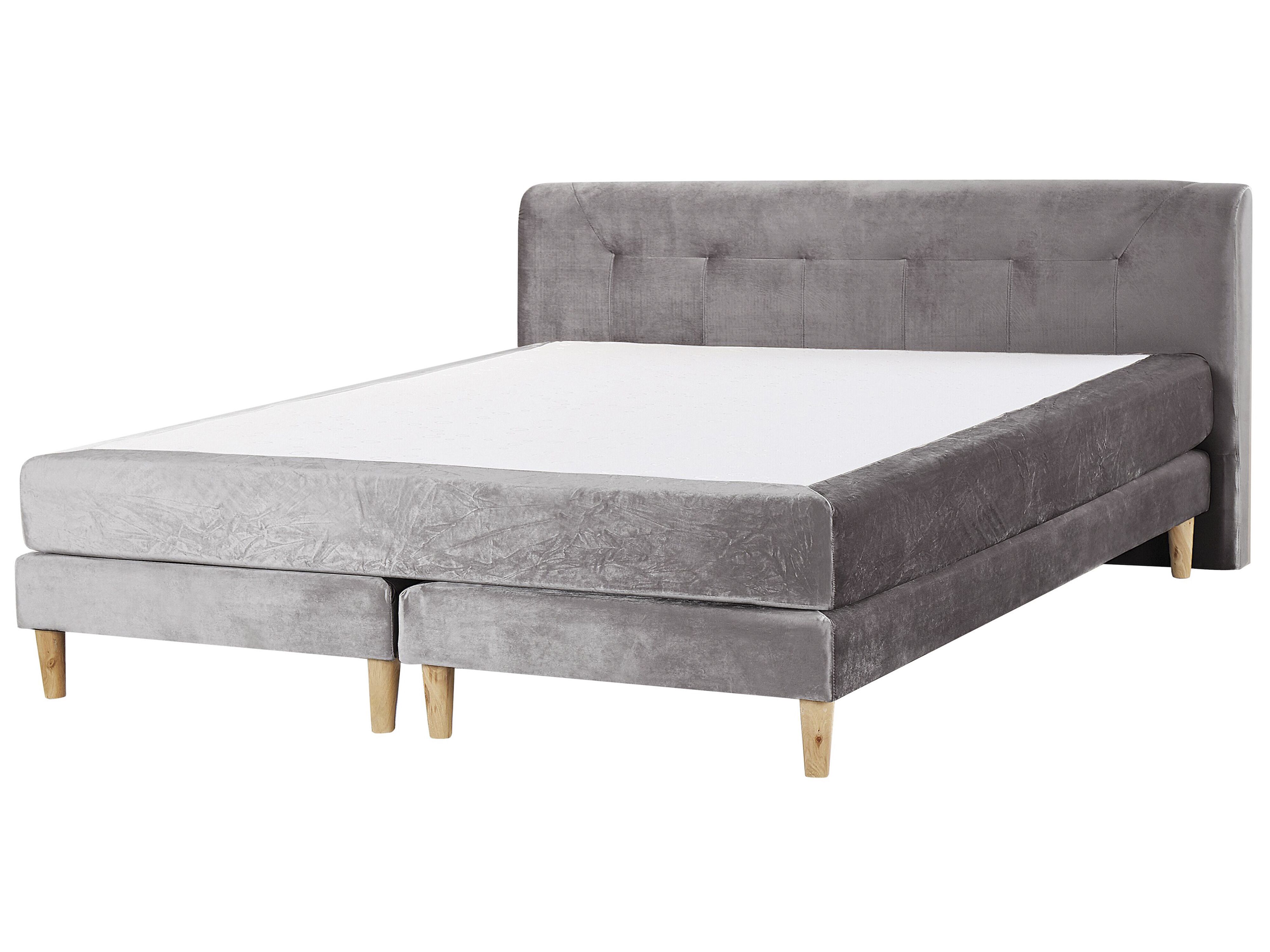 Divan Bed Velvet MARQUISE 180 x 200 cm (EU Super King) Grey