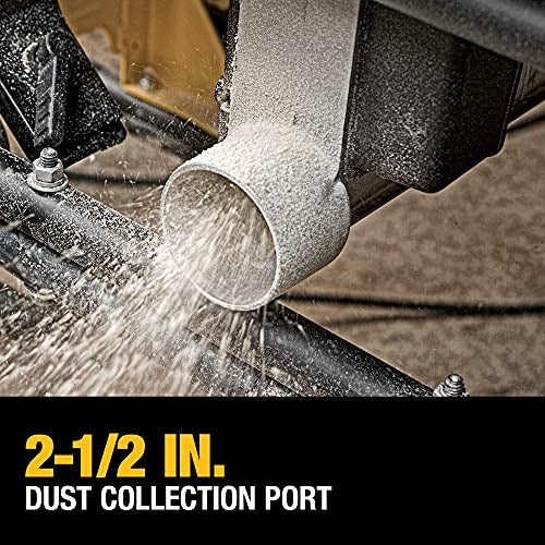 DEWALT 10 Inch Table Saw, 32-1/2 Inch Rip Capacity, 15 Amp Motor, With Rolling - Image 8