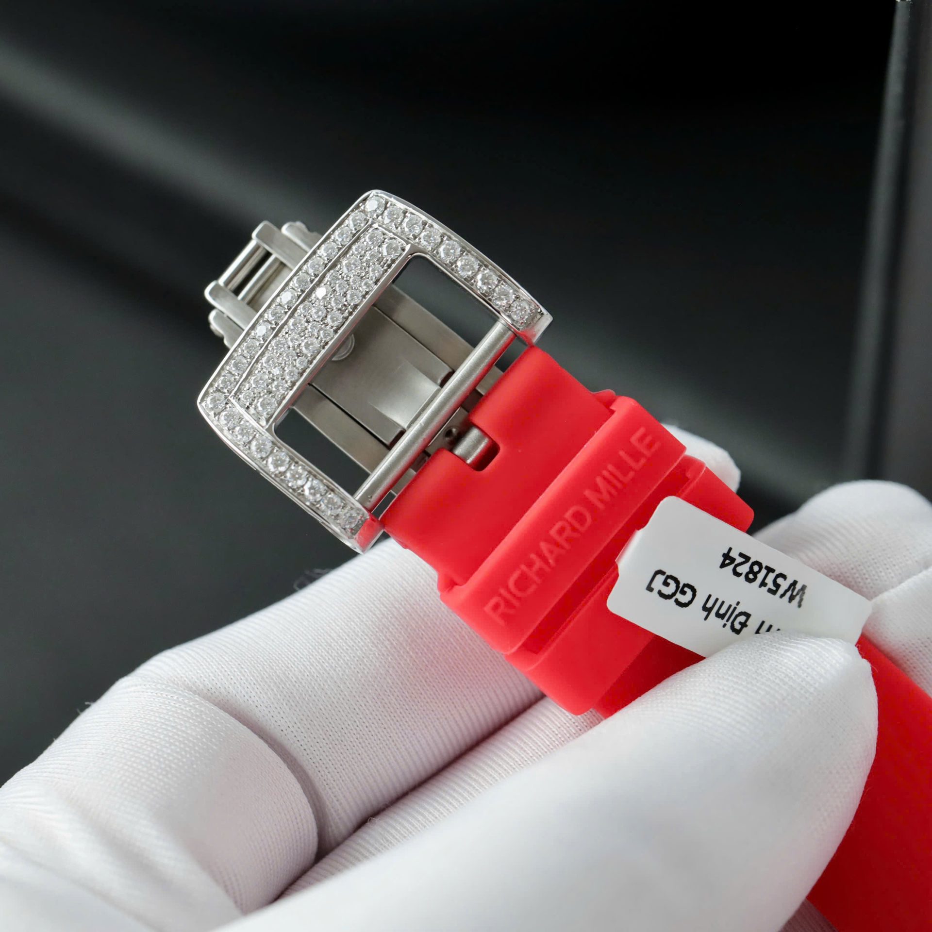 Richard Mille RM007 Red Replica Watch Diamond Moissanite Hong Kong Custom 36mm - Top club