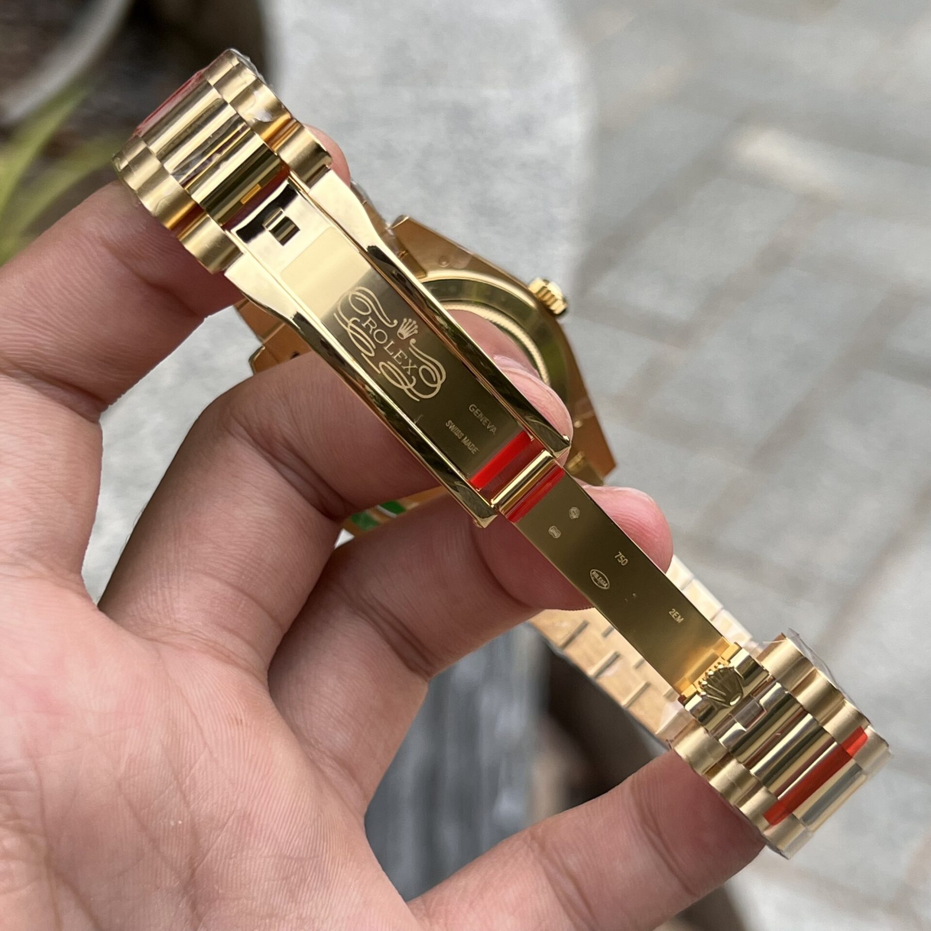 Rolex Day-Date Replica 1:1 Watch Champagne Dial Jubilee Strap 40mm - Top club