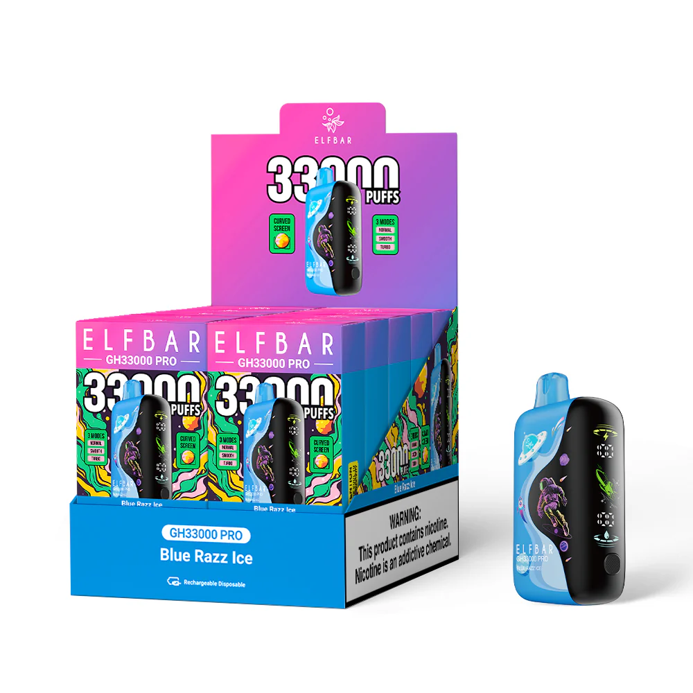 ELFBAR GH33000 PRO vape usa e getta ricaricabile (tutti i gusti)