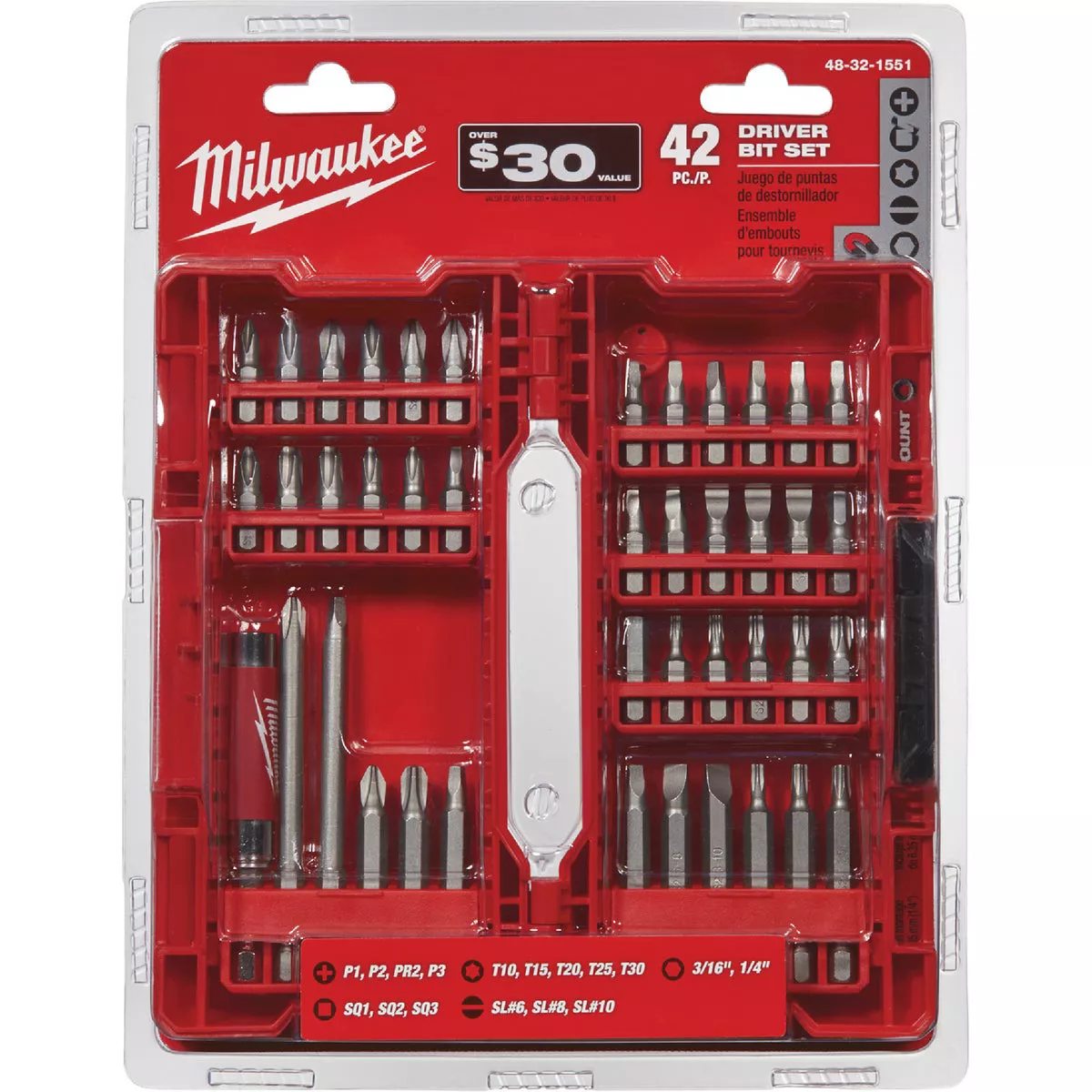 Milwaukee SHOCKWAVE Impact Drive Bit Set (42-Piece)