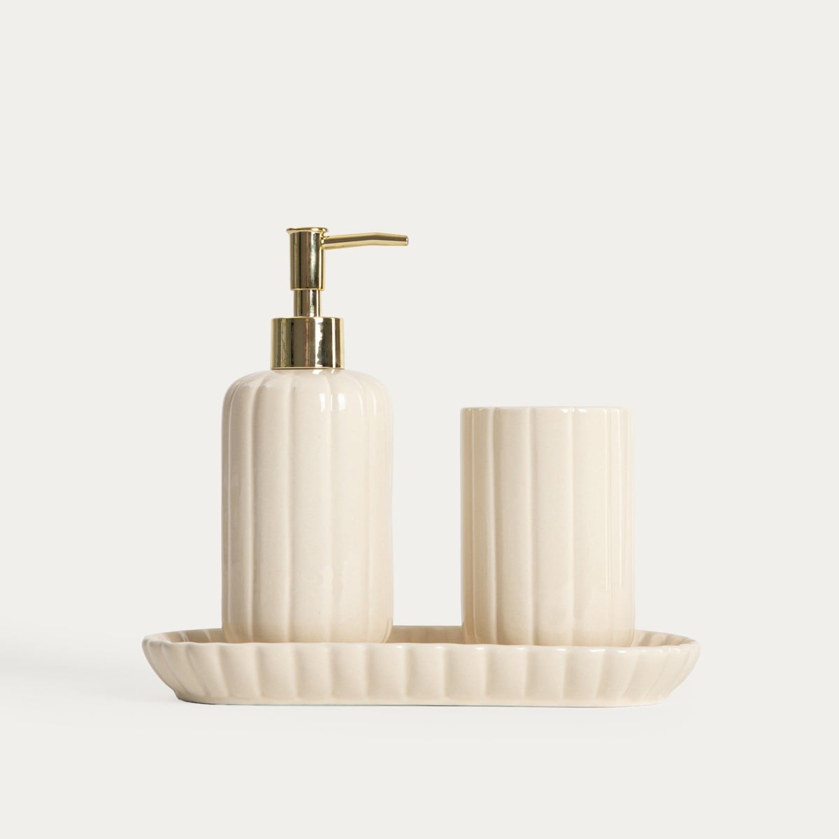 Kubek łazienkowy MELIDA ceramiczny 7,5x7,5x11cm