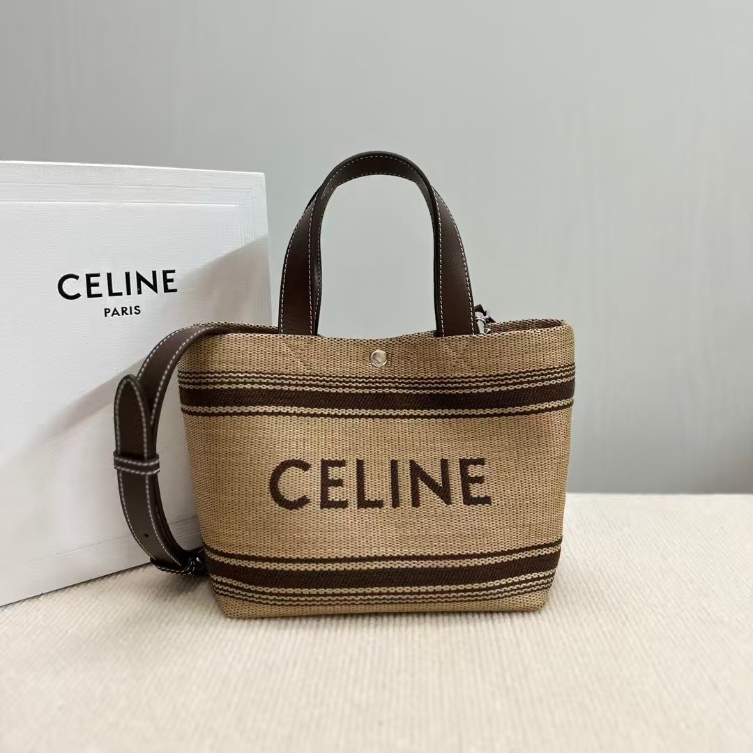 Celine Mini Cabas Raffia Bag