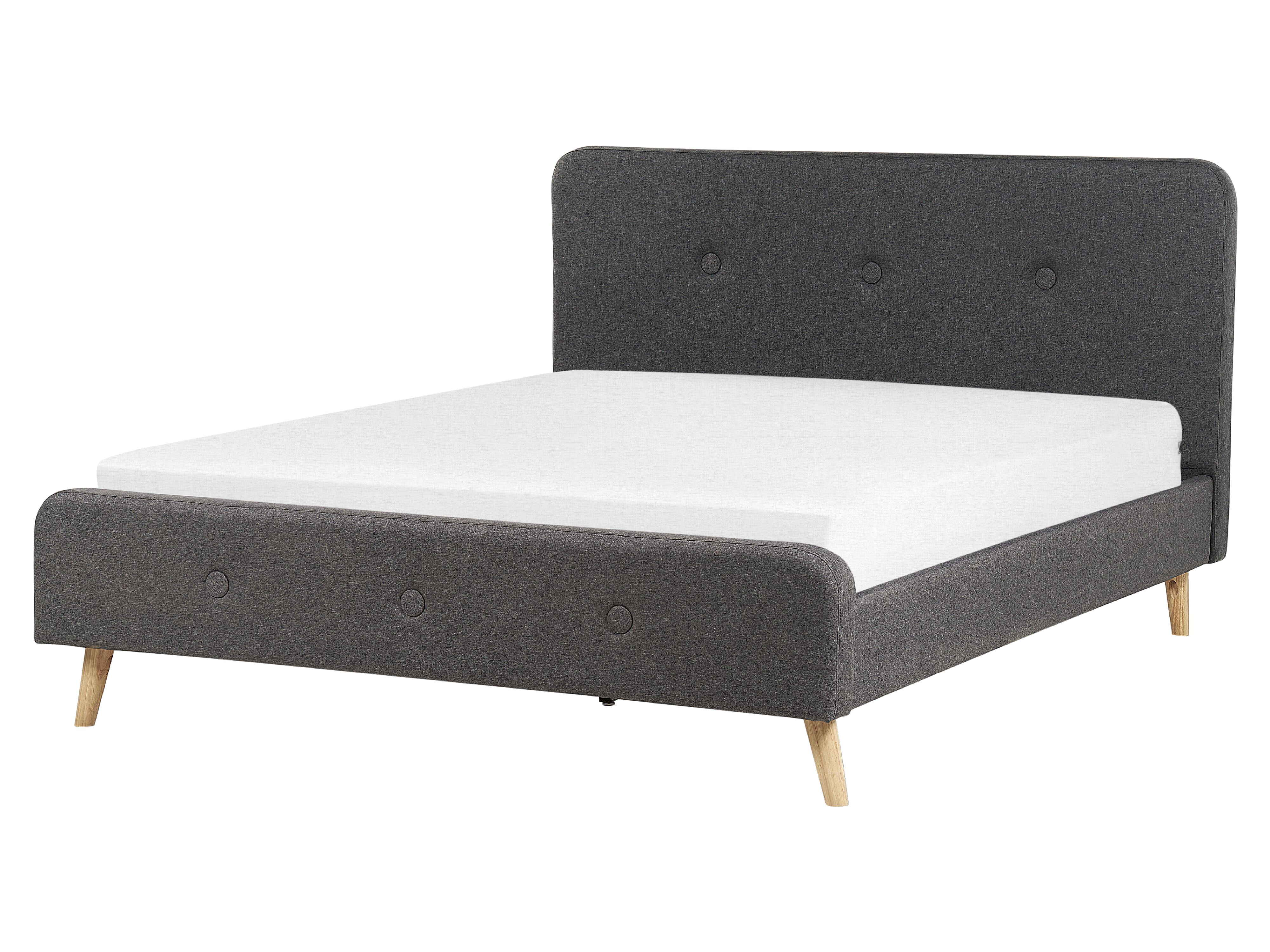 Bed Fabric RENNES II 160 x 200 cm (EU King Size) Dark Grey