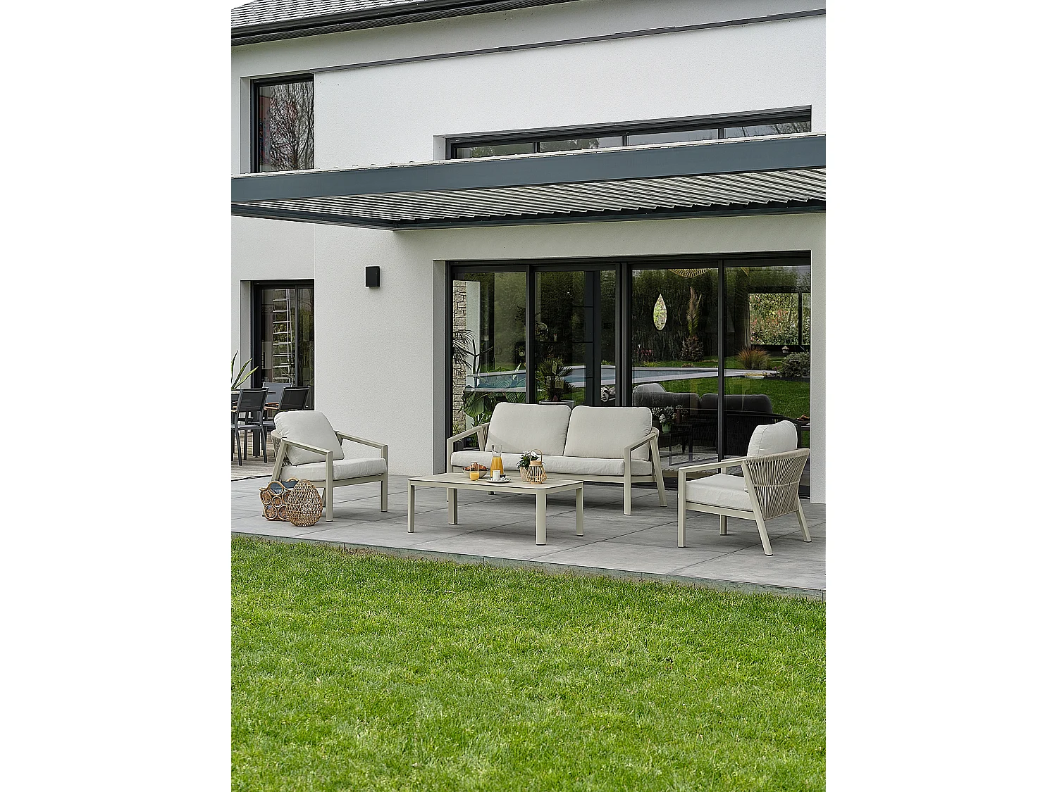 Salon de jardin bas 5 places - KELIA