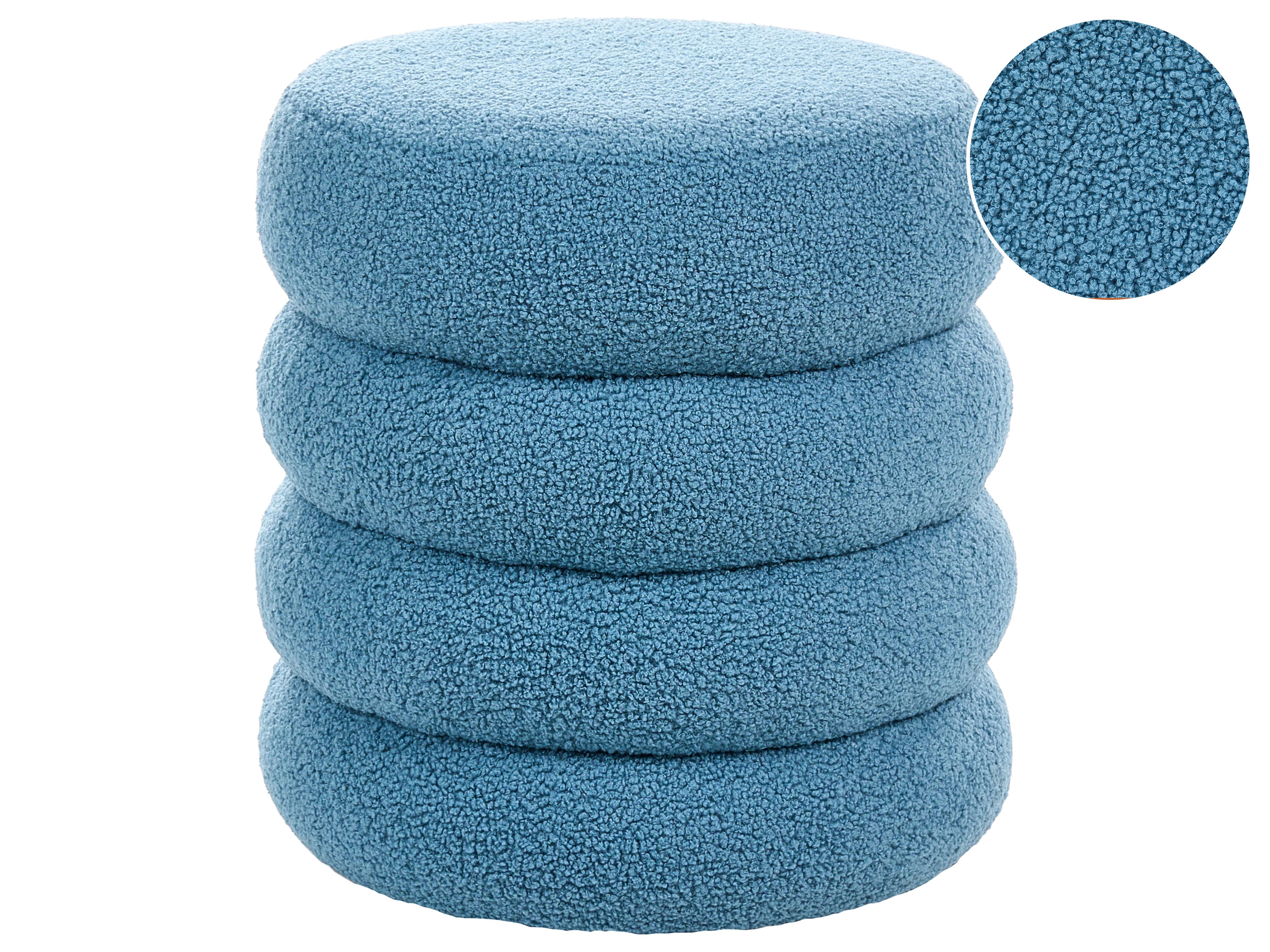Pouffe SUMPTER Boucle Blue