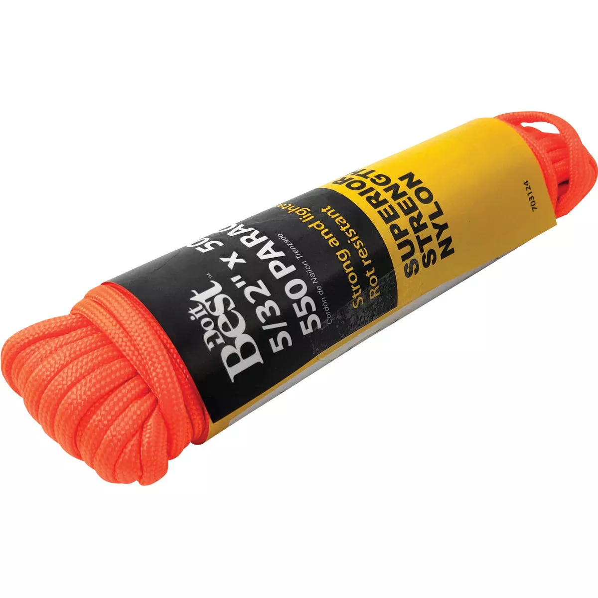 Do it Best 550 5/32 In. x 50 Ft. Orange Nylon Paracord