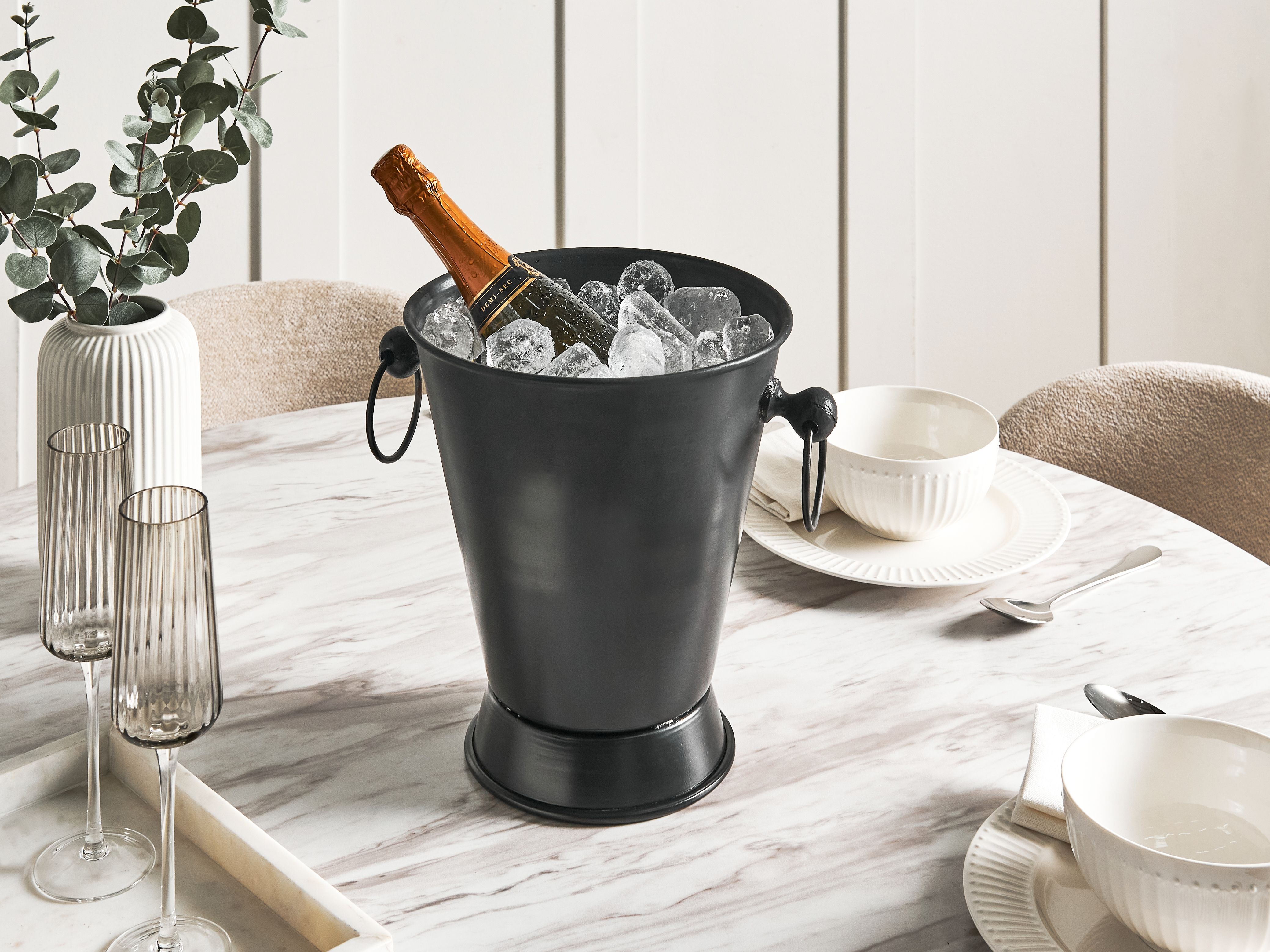Ice Bucket BIRMA Metal Silver