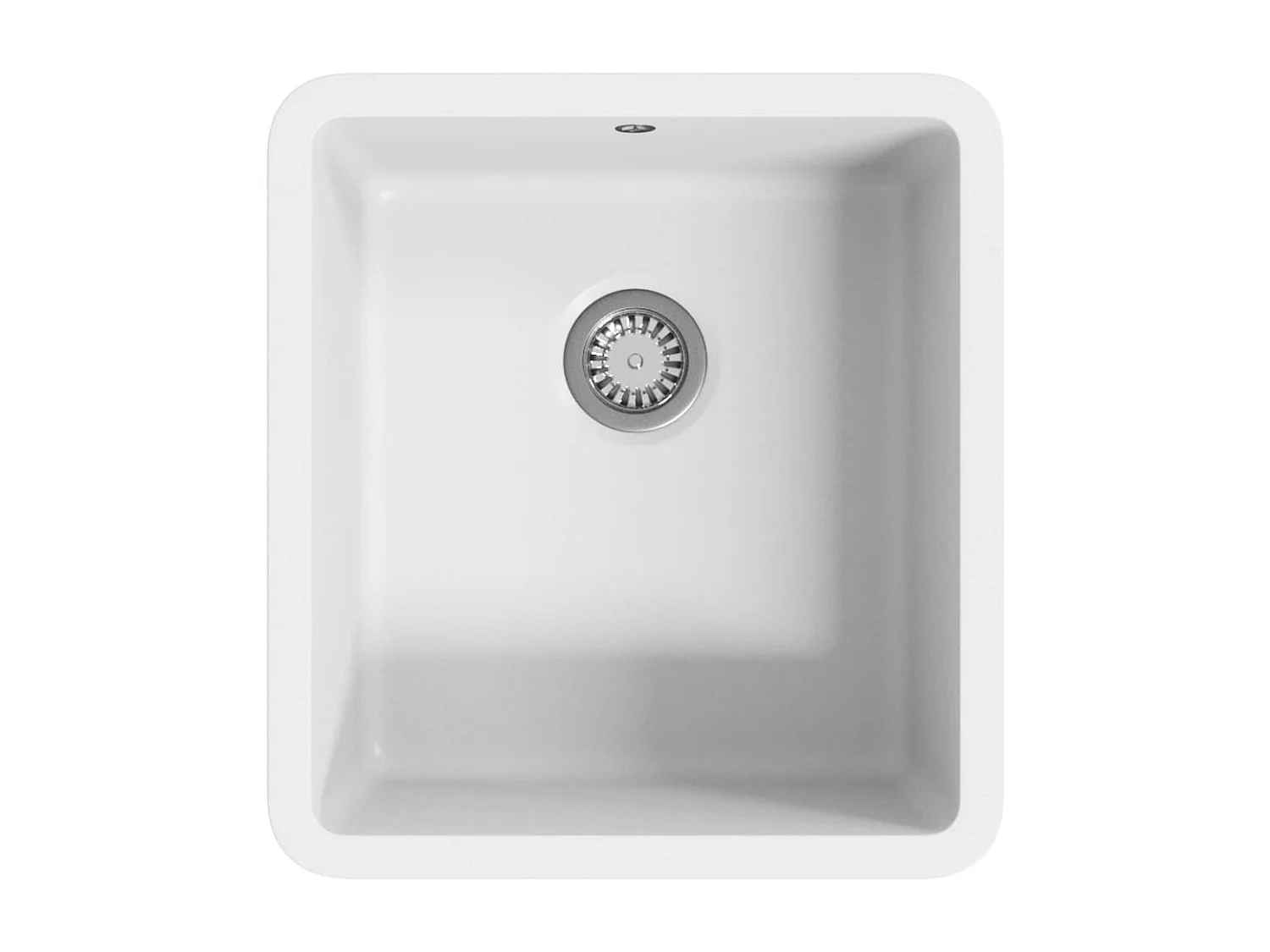 Évier de cuisine Granit Seul lavabo Blanc