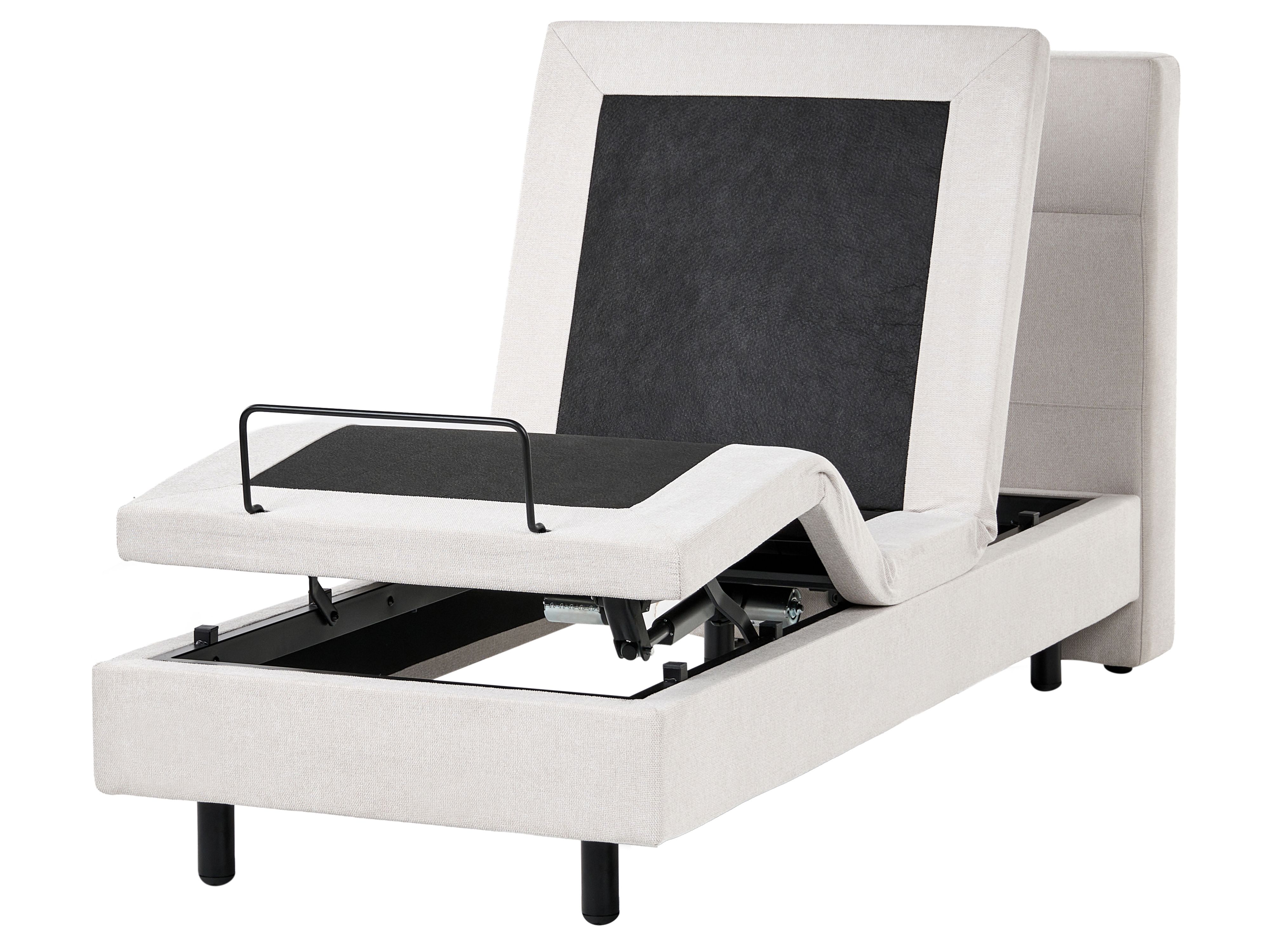 Adjustable Bed Fabric VICEROY 90 x 200 cm (EU Single) Light Beige