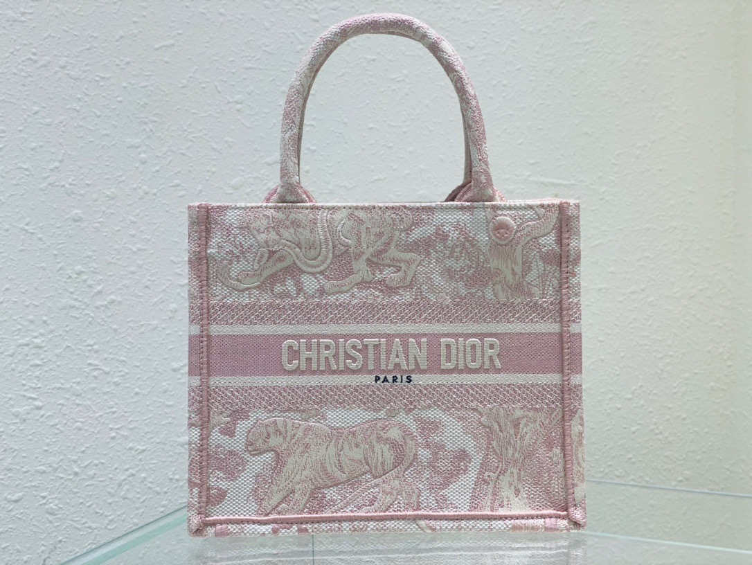 Christian Dior Small Dior Book Tote Pink, For Women, Women’s Handbags 26.5cm/10.5in CD1:1High-quality replica