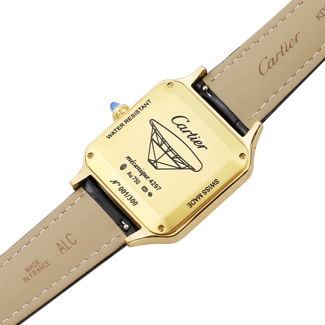 Cartier Santos-DUMONT Men's 49mm Couple's Watch - Gold(1:1 replica) - Top club