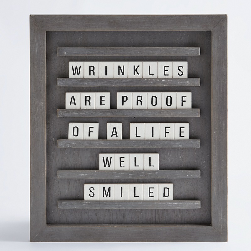 Life Well Smiled Sign - MIDNIGHT VELVET CATALOG