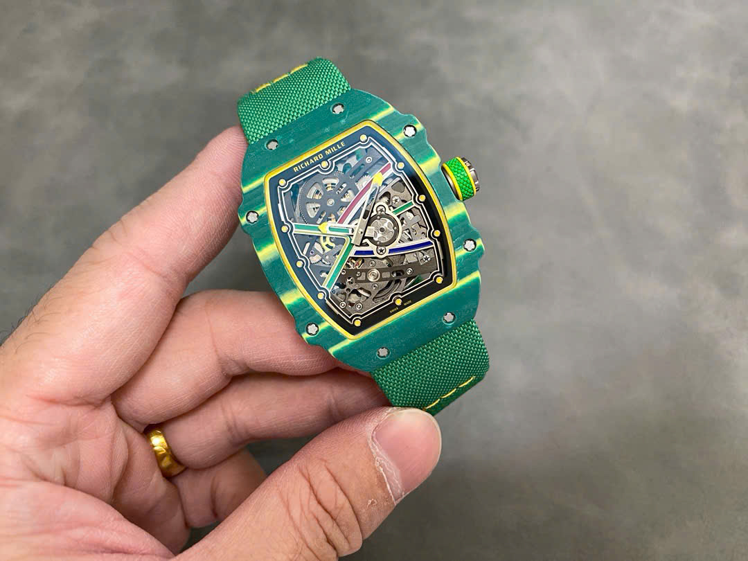 Richard Mille RM67-02 Case Green Carbon Refined Super Light 37 Grams 38.7��47.52mm - Top club