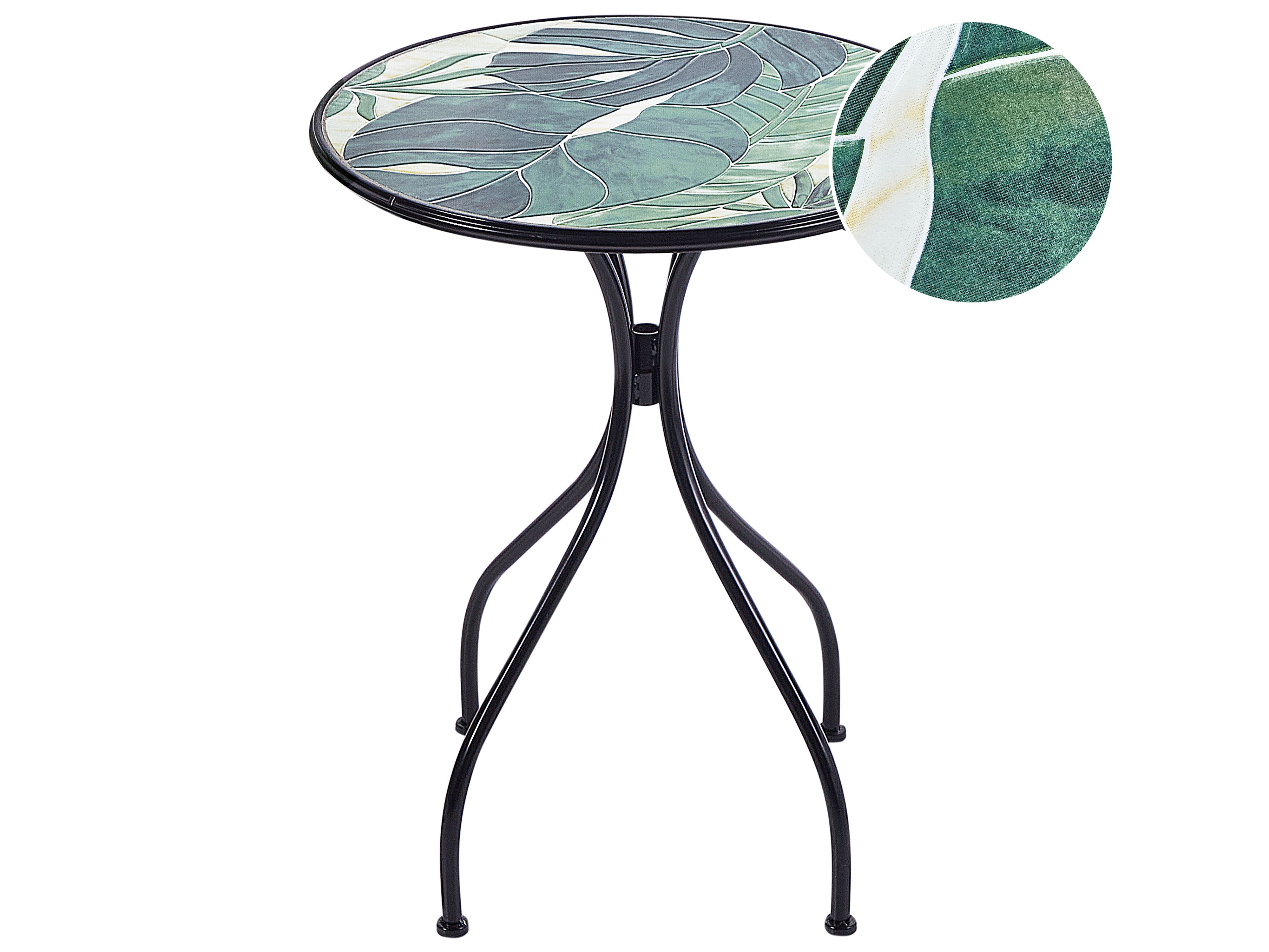 Bistro Table COZZANA 60 cm 60 cm Metal Black