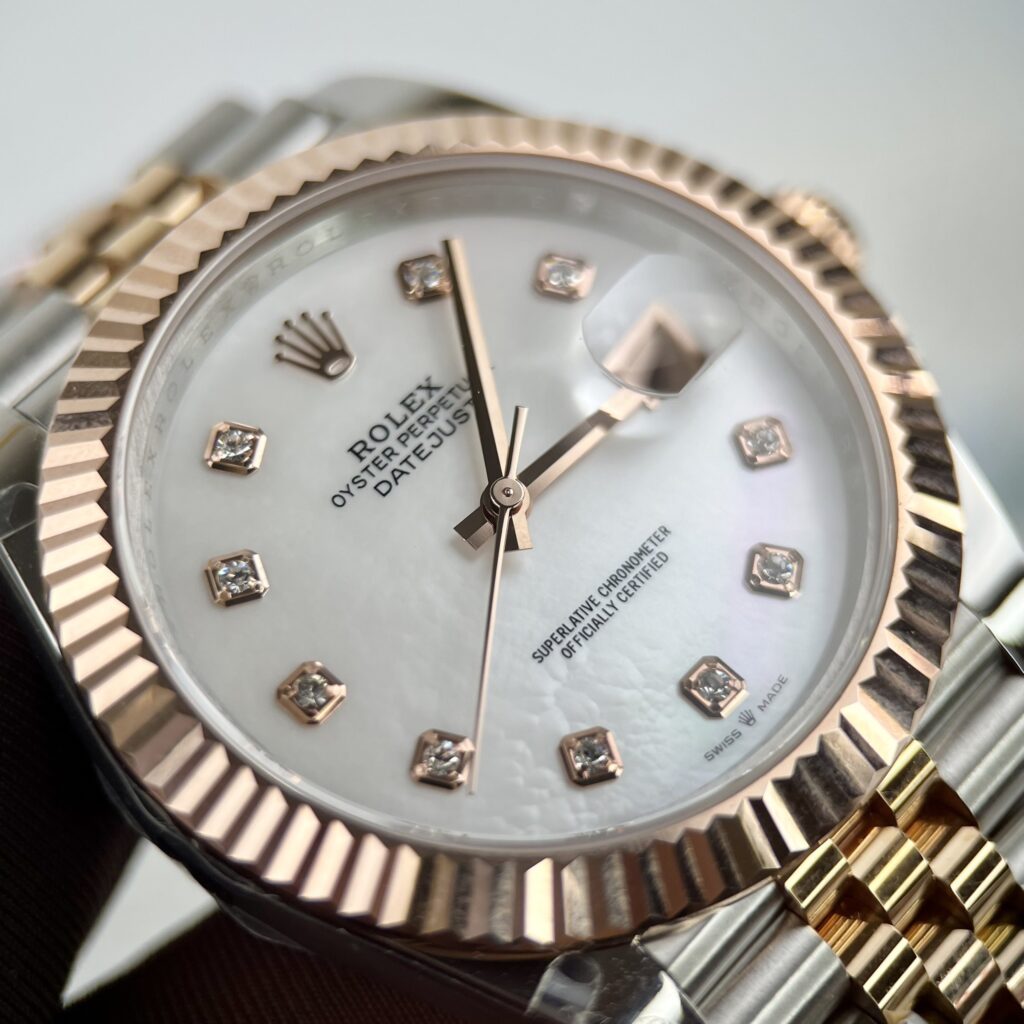 Rolex Replica Watch DateJust 126331 Dial Mother Of Pearl Gold Wrapped GM Factory 41mm - Elite Watch Atelier